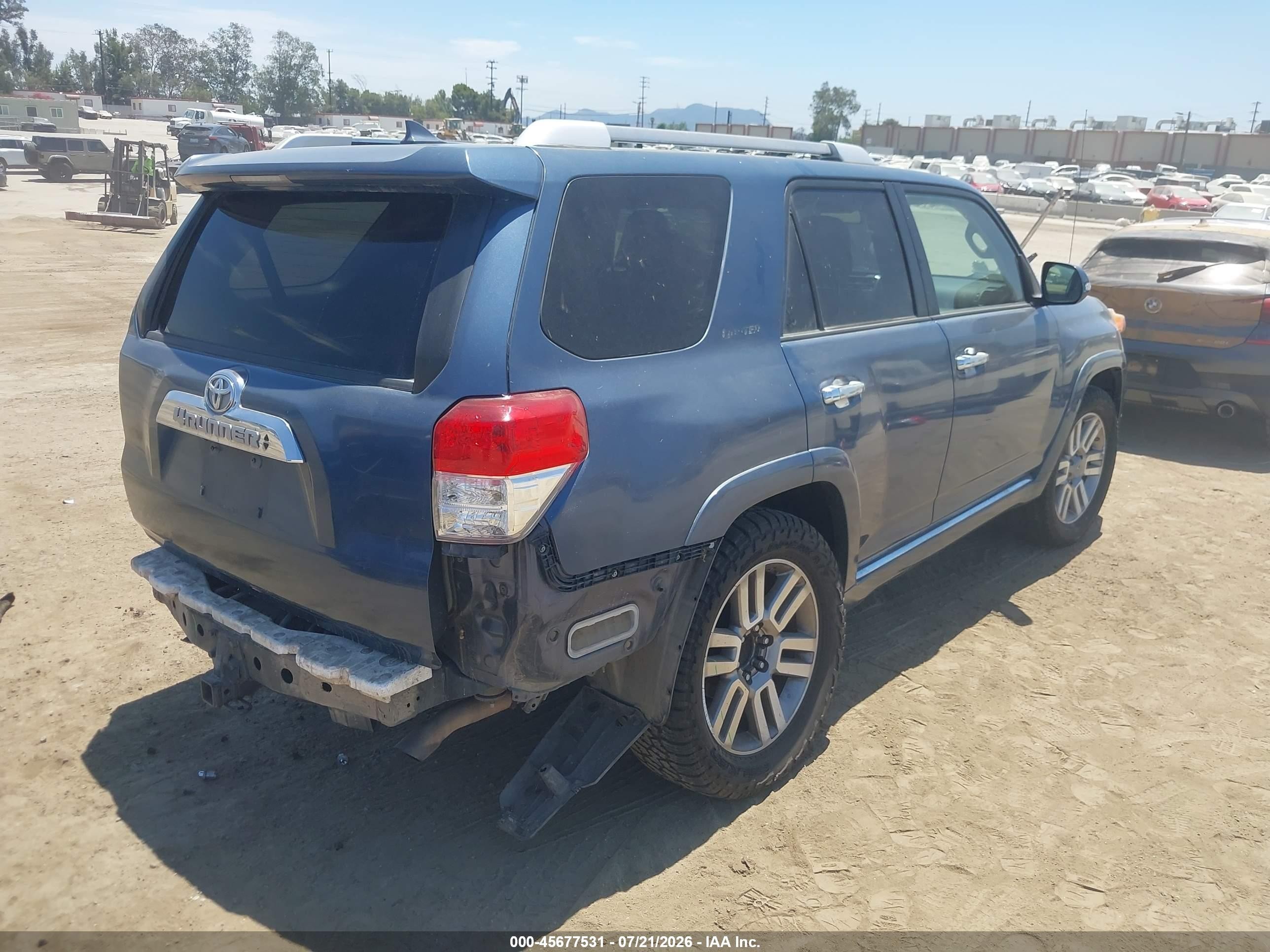 2013 Toyota 4runner Limited Синий vin: JTEZU5JR6D5064361