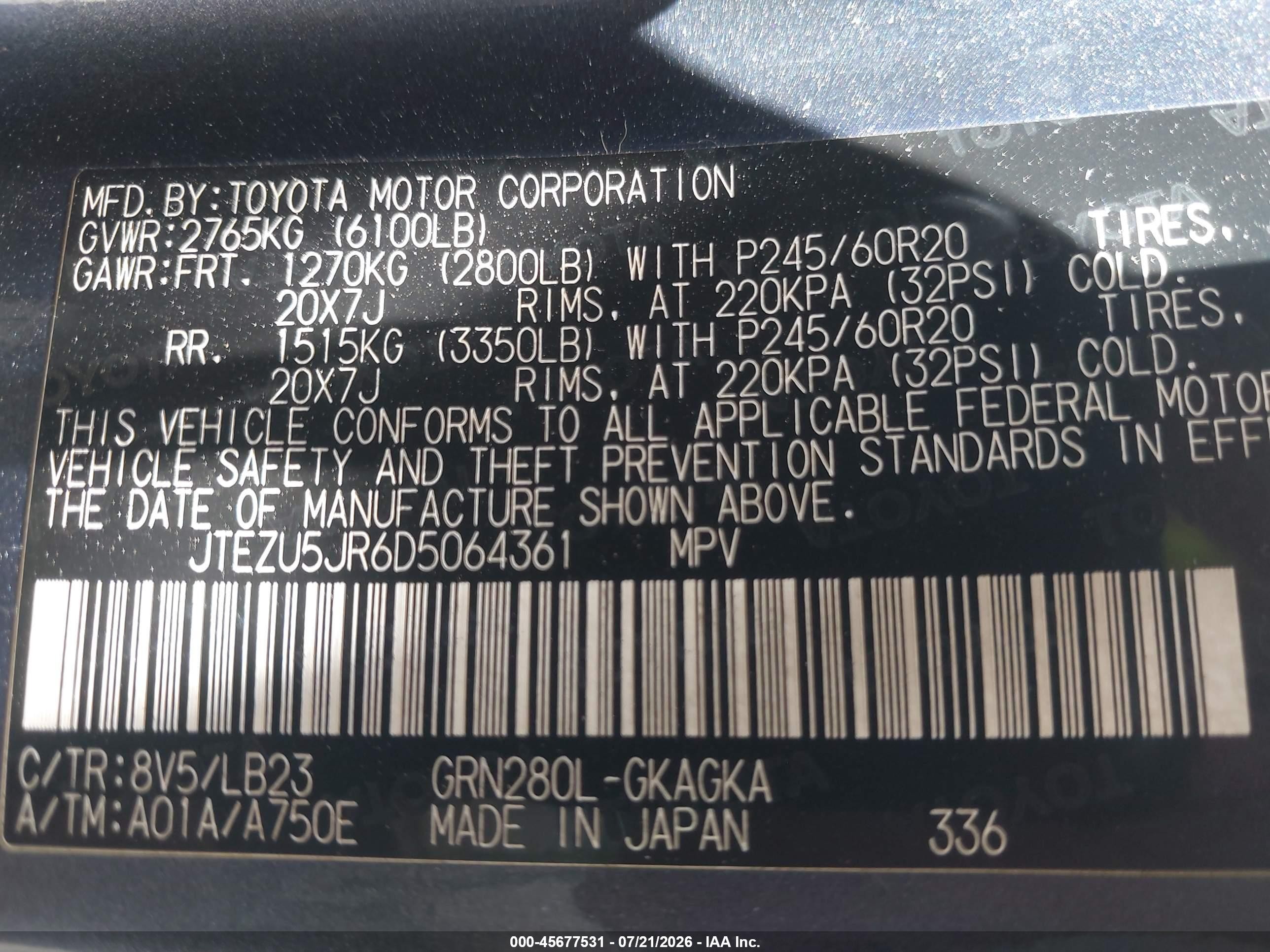 2013 Toyota 4runner Limited Синий vin: JTEZU5JR6D5064361