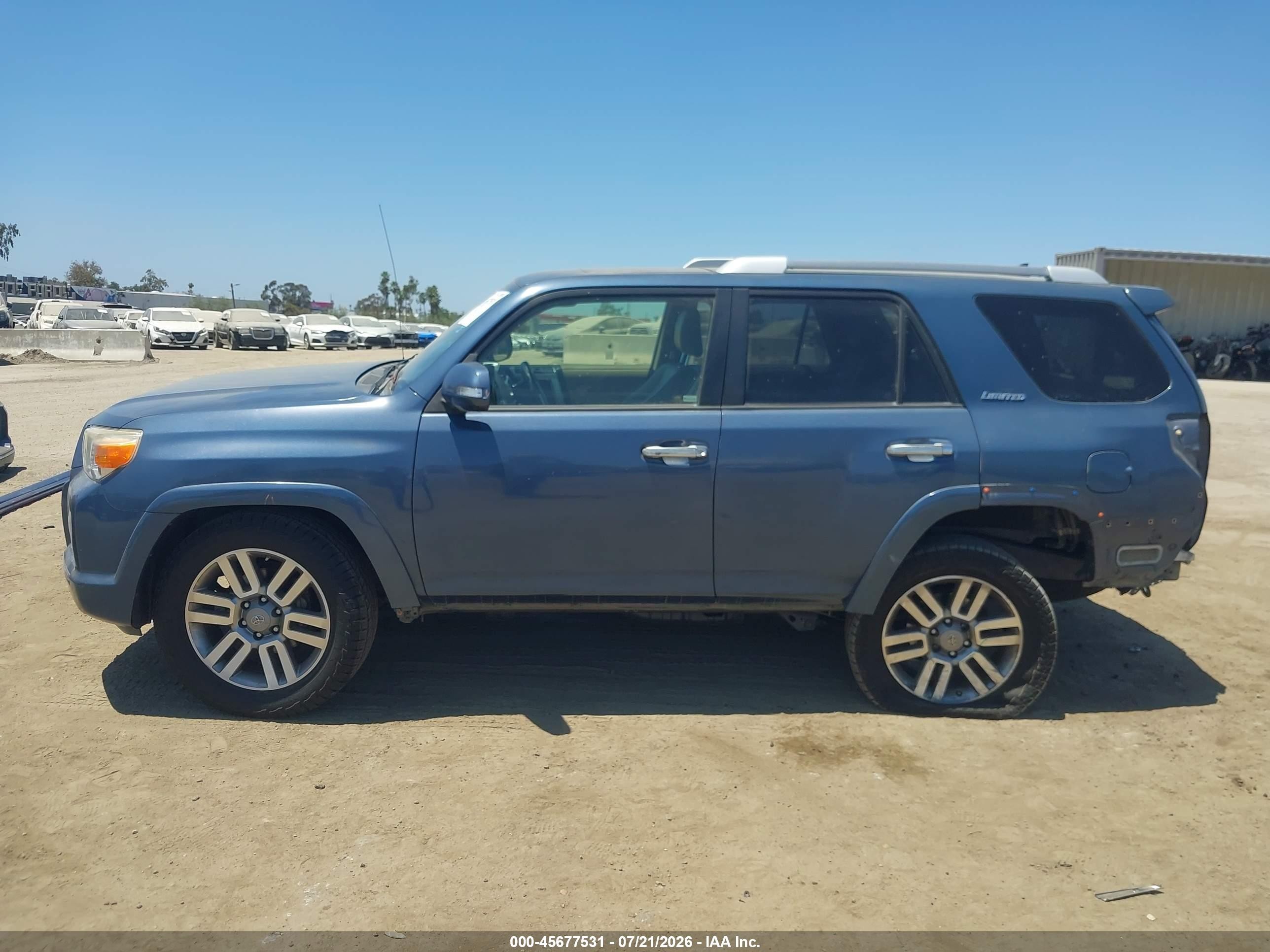 2013 Toyota 4runner Limited Синий vin: JTEZU5JR6D5064361