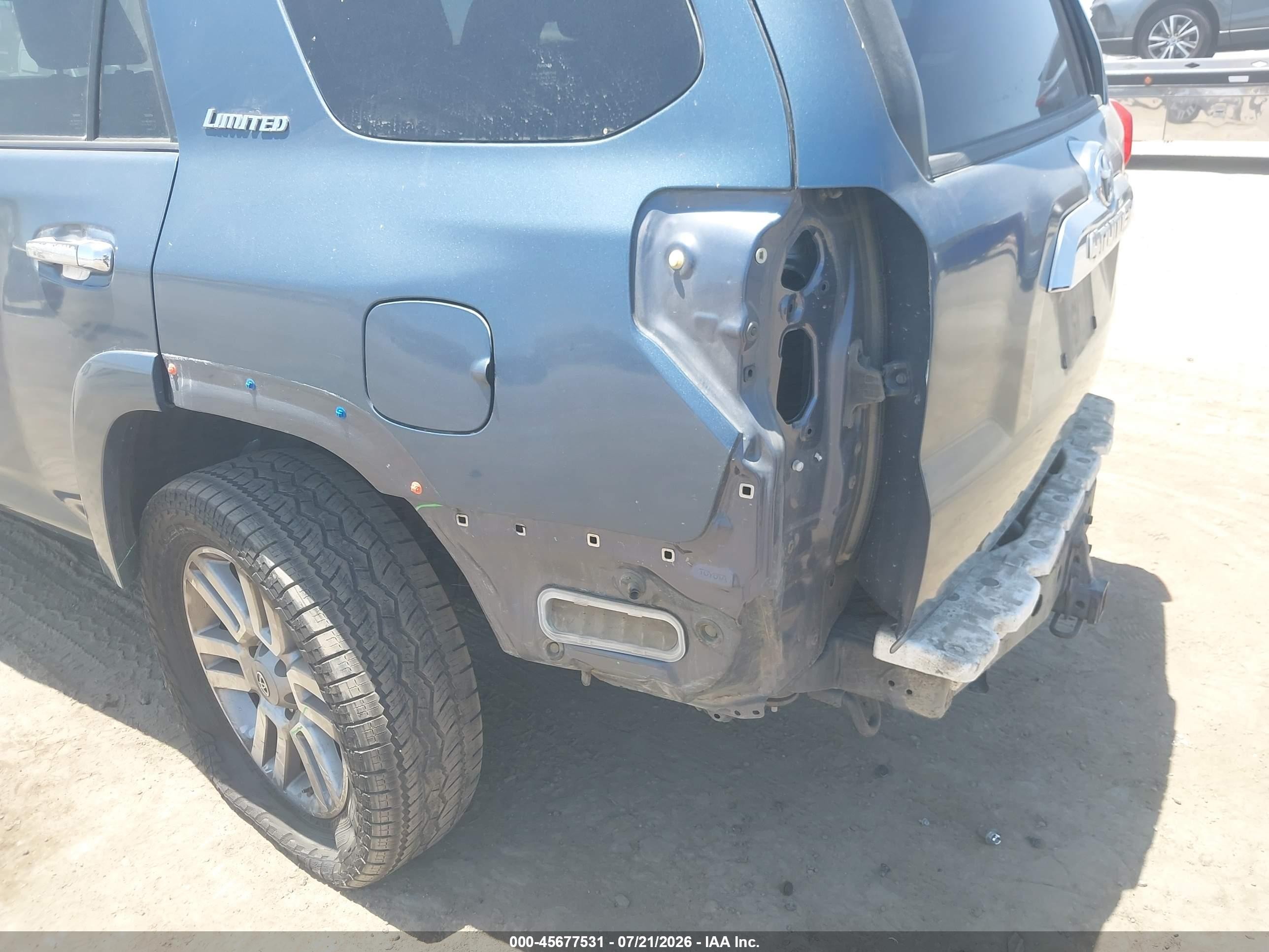 2013 Toyota 4runner Limited Синий vin: JTEZU5JR6D5064361