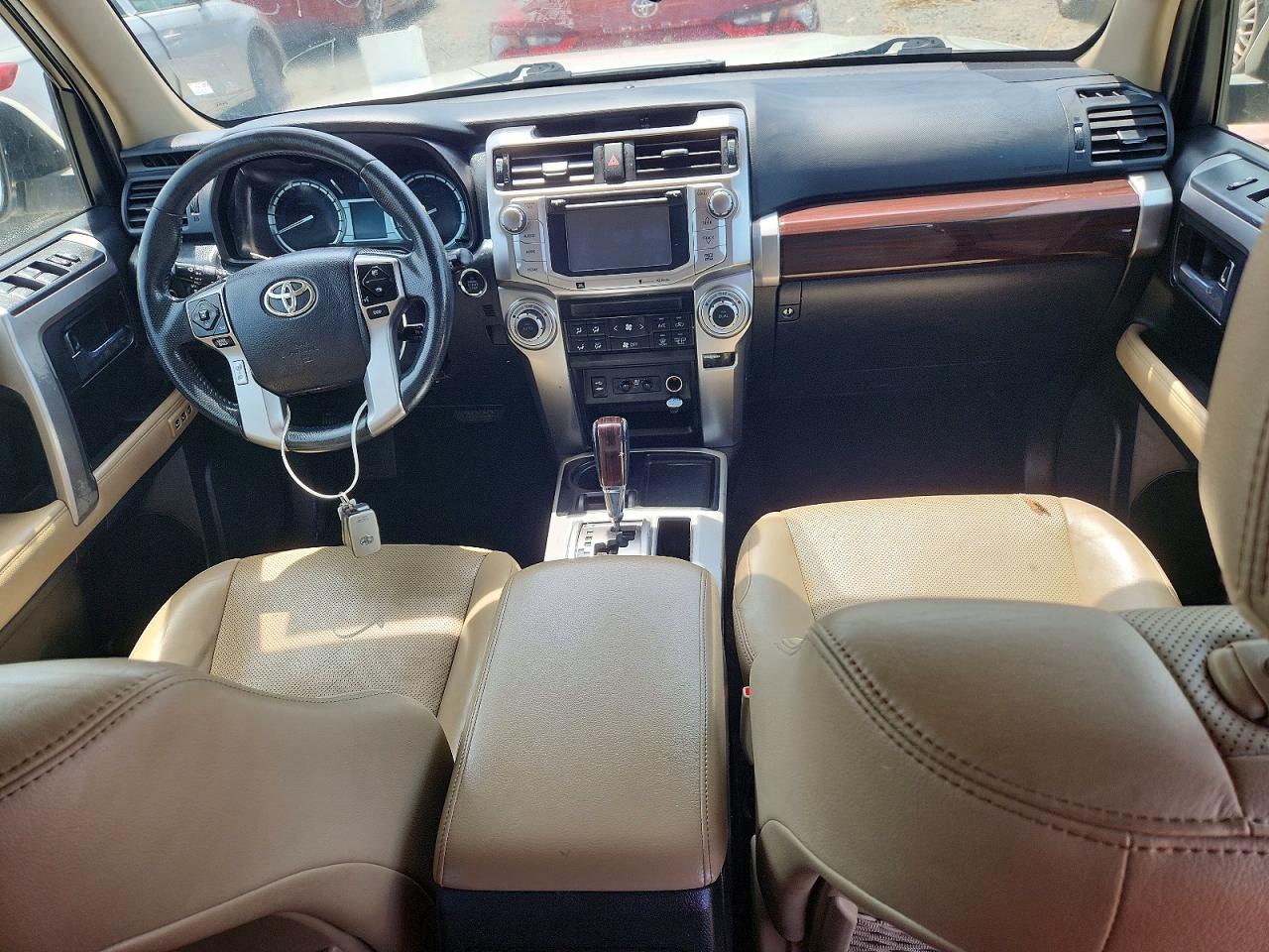 2015 Toyota 4runner Limited White vin: JTEZU5JR6F5107597