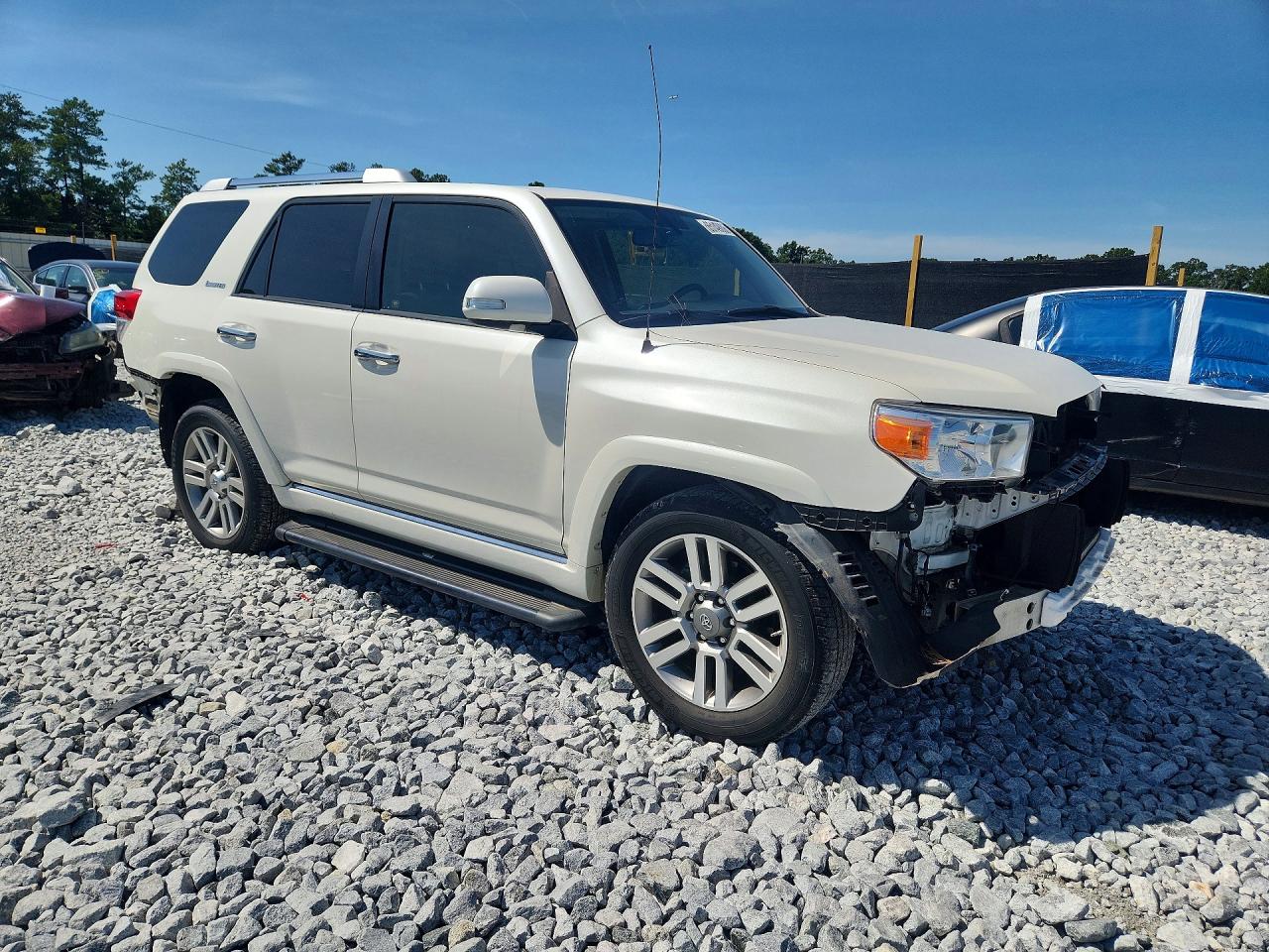 2013 Toyota 4runner Limited White vin: JTEZU5JR7D5048394