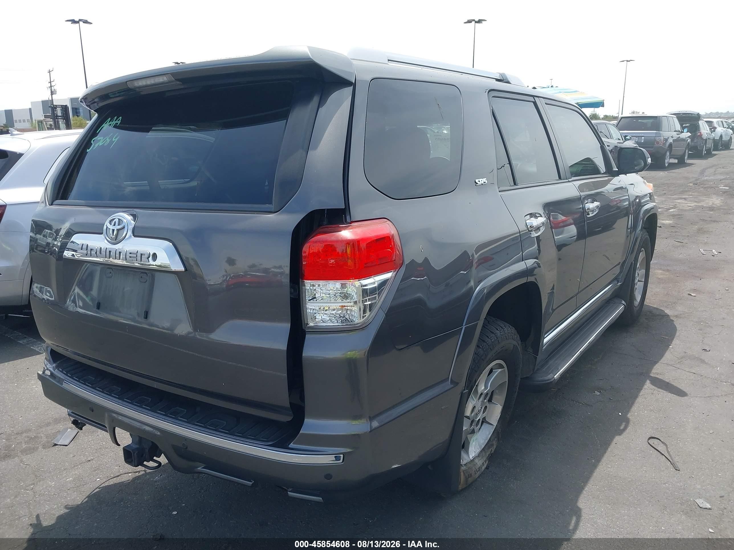 2013 Toyota 4runner Sr5 Серый vin: JTEZU5JR7D5049660