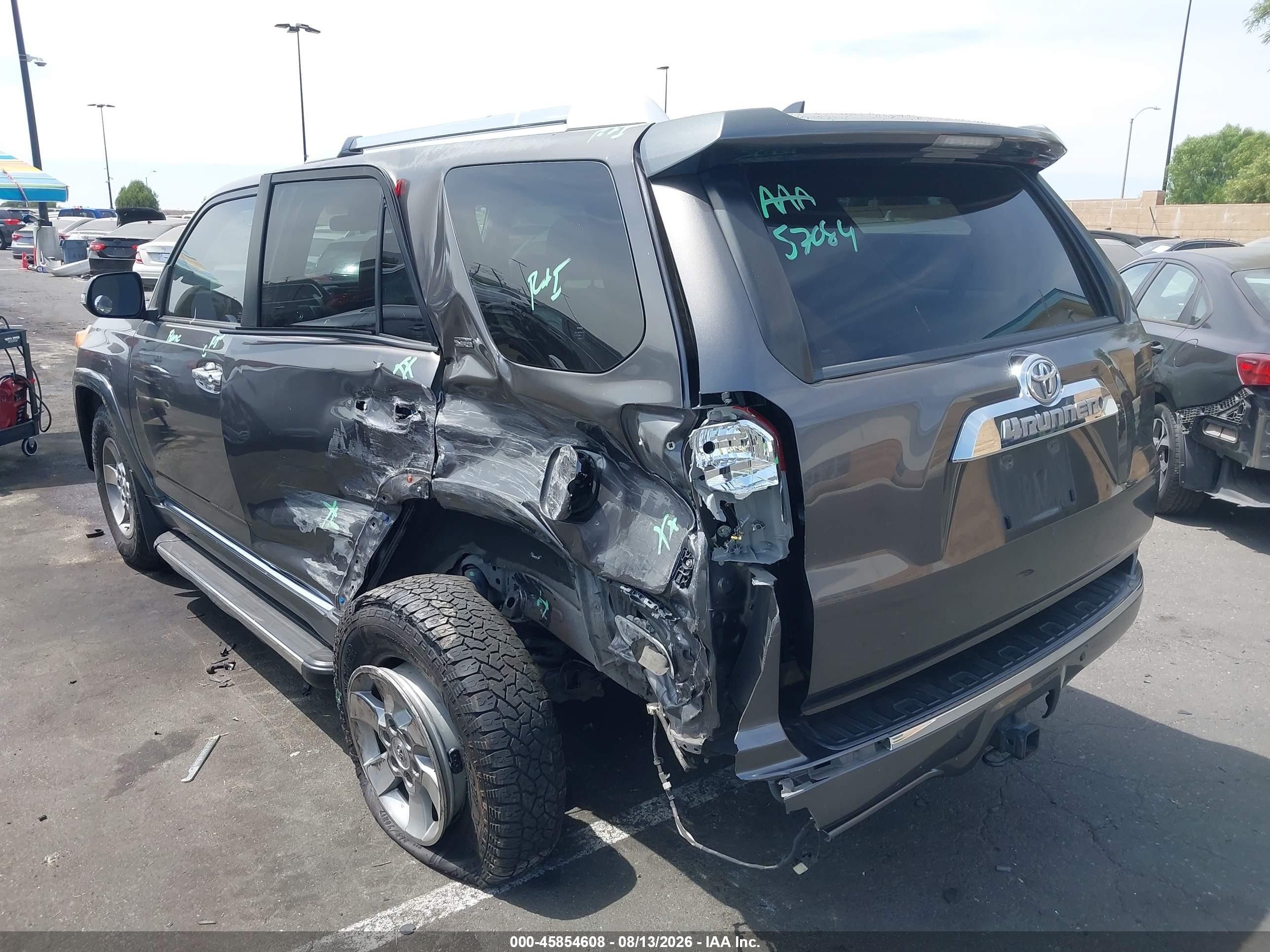 2013 Toyota 4runner Sr5 Серый vin: JTEZU5JR7D5049660