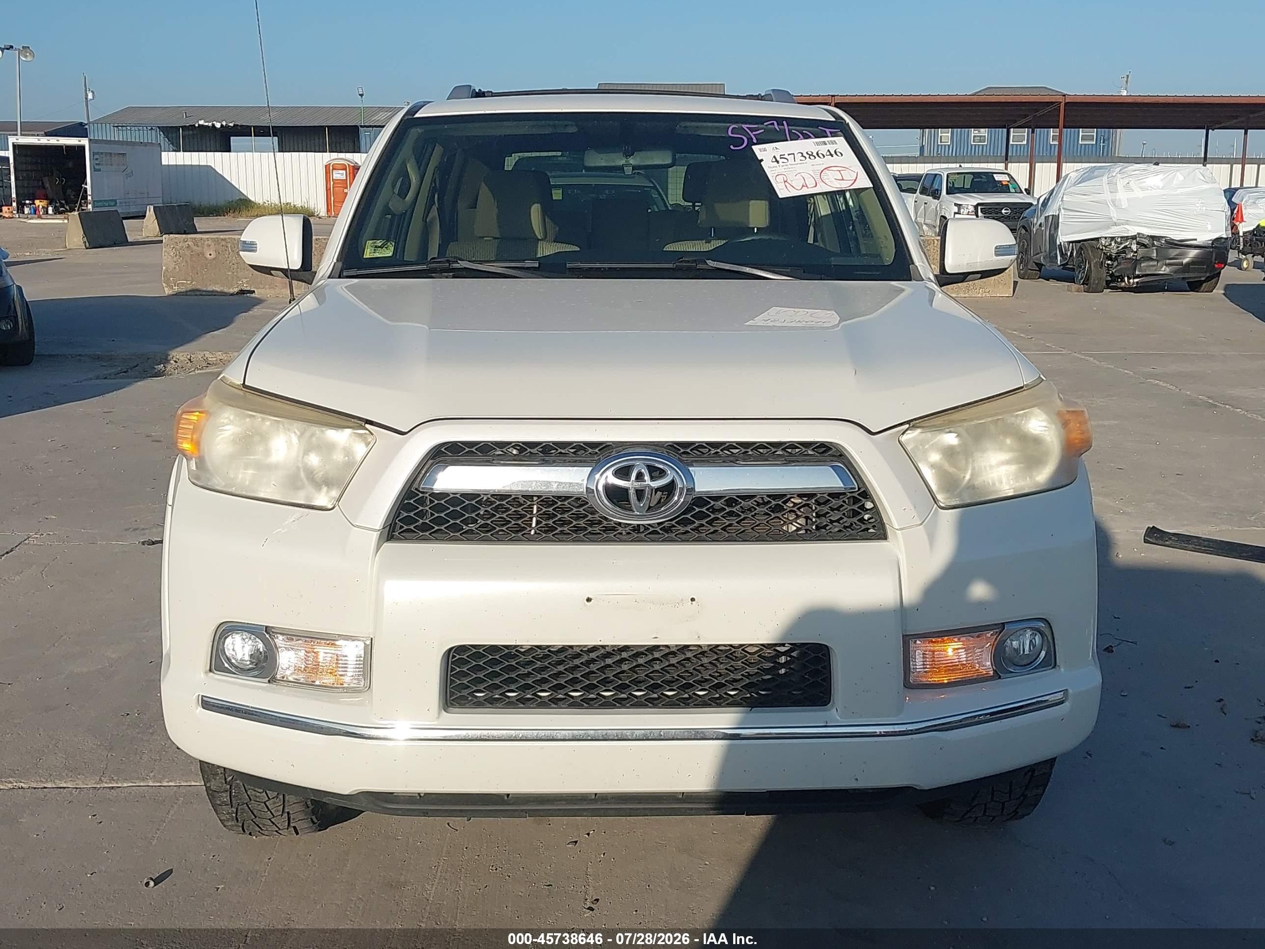2013 Toyota 4runner Sr5 White vin: JTEZU5JR7D5051750
