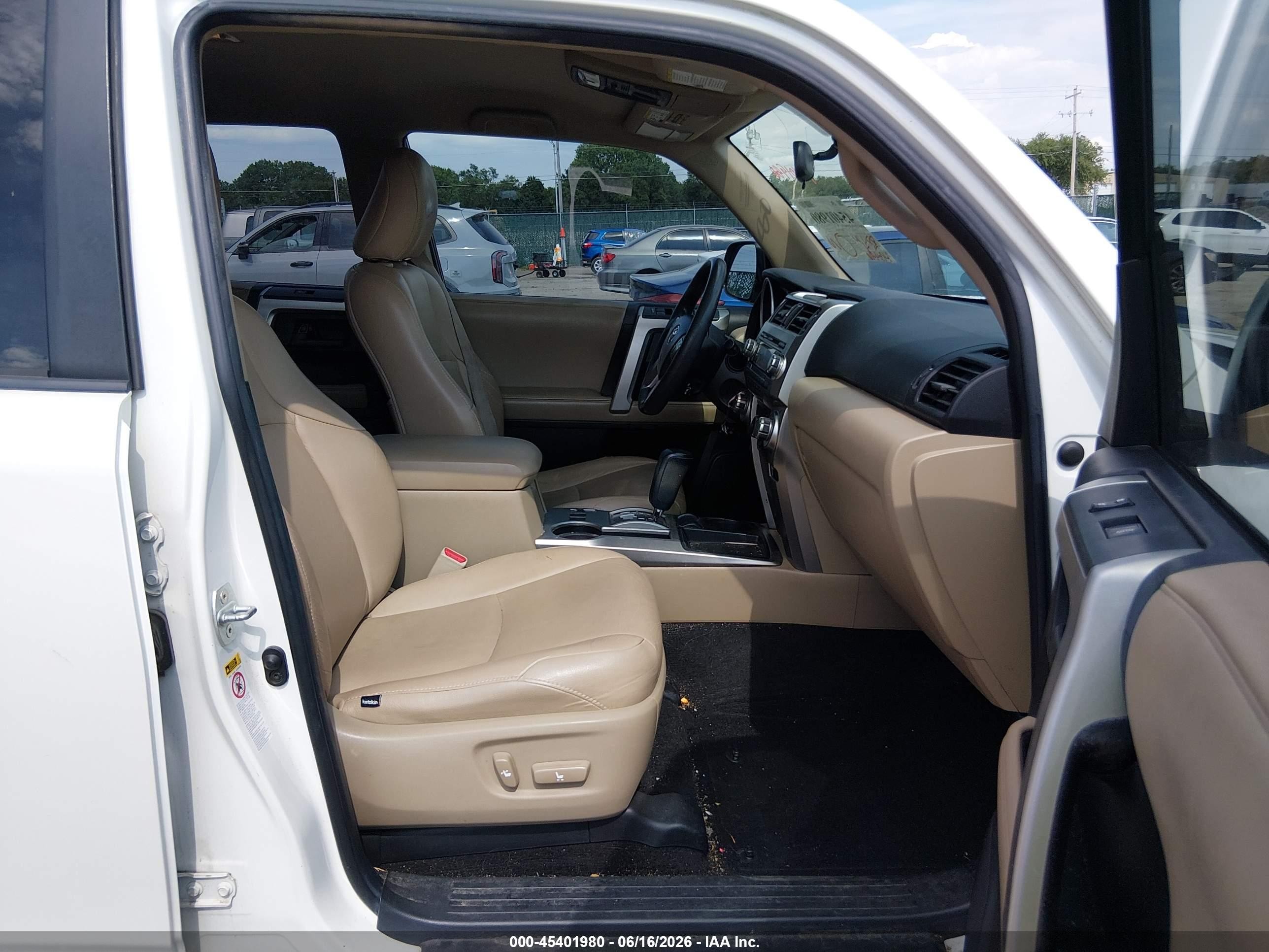 2013 Toyota 4runner Sr5 White vin: JTEZU5JR7D5063672