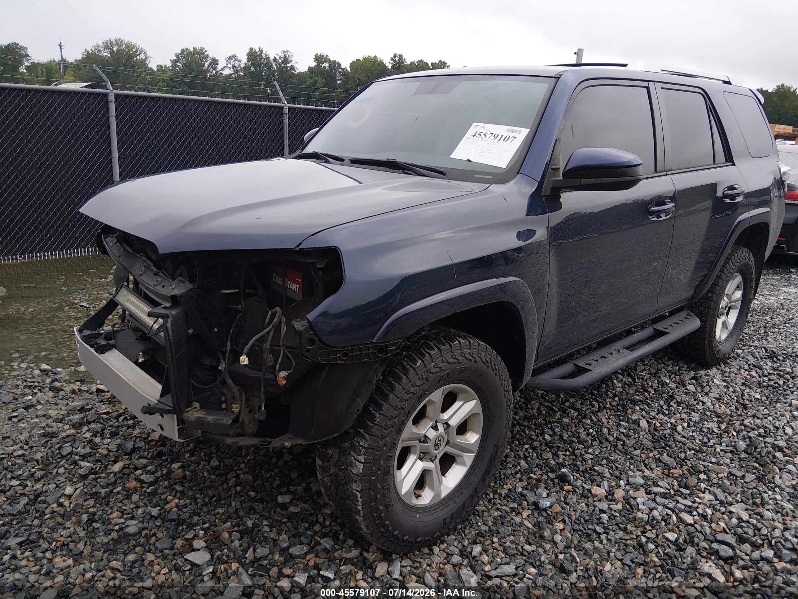 2014 Toyota 4runner Sr5 Синий vin: JTEZU5JR7E5074883