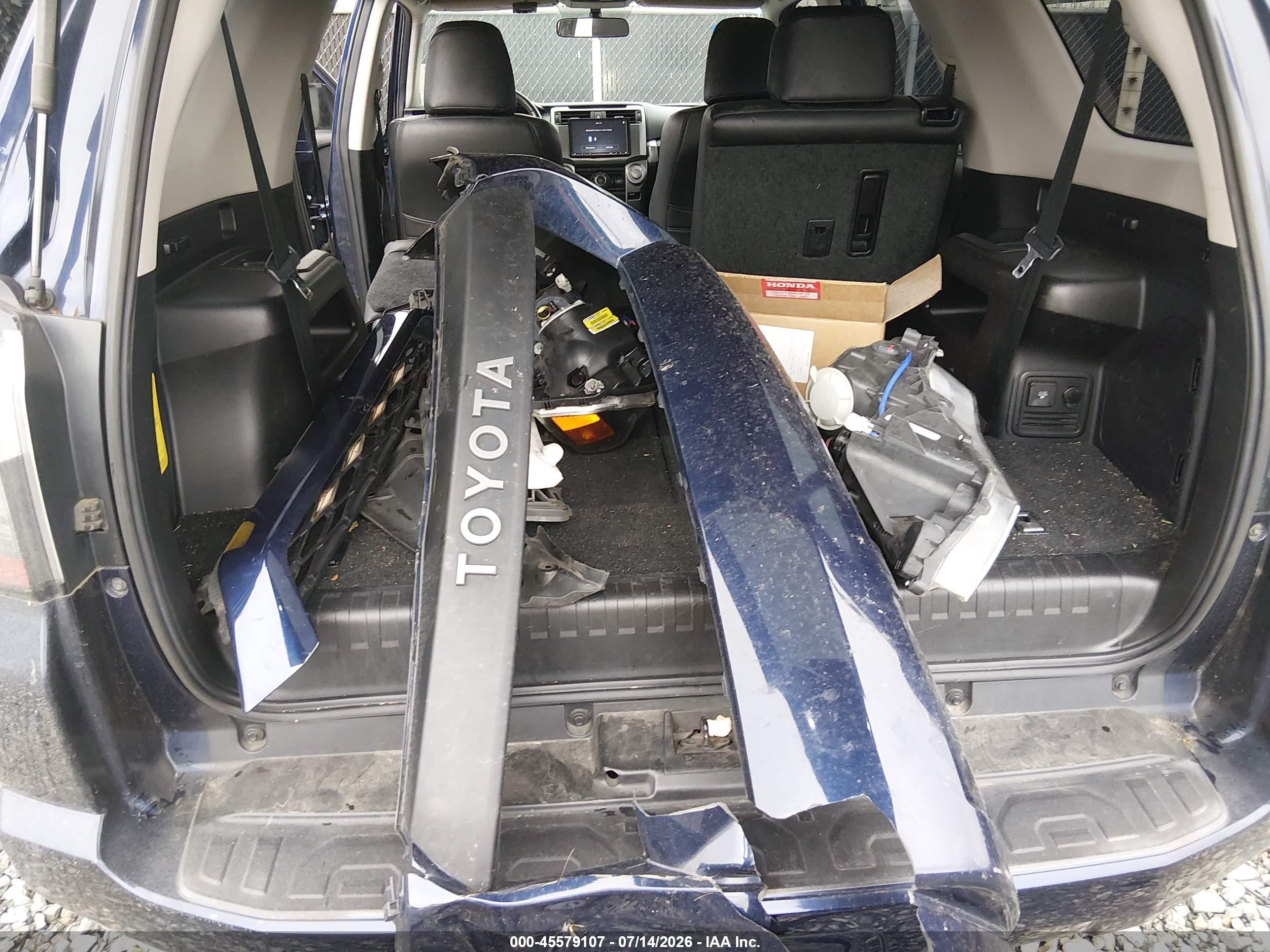 2014 Toyota 4runner Sr5 Синий vin: JTEZU5JR7E5074883