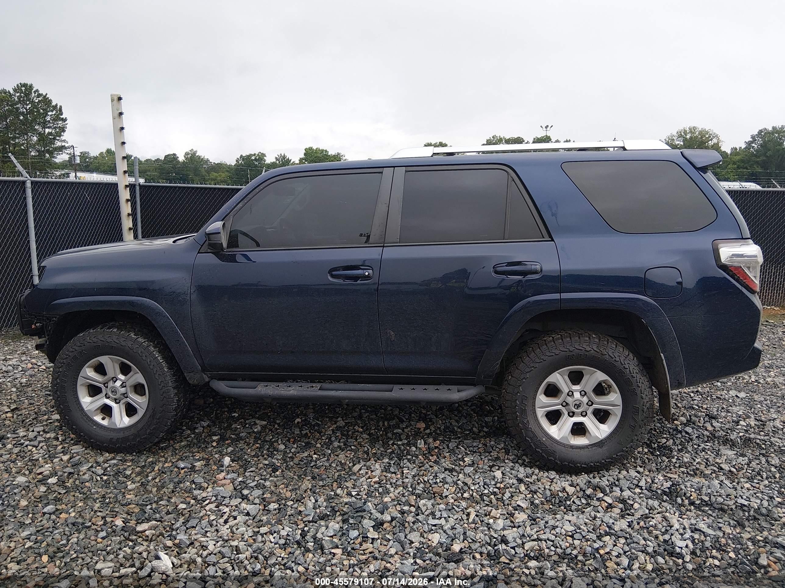 2014 Toyota 4runner Sr5 Синий vin: JTEZU5JR7E5074883