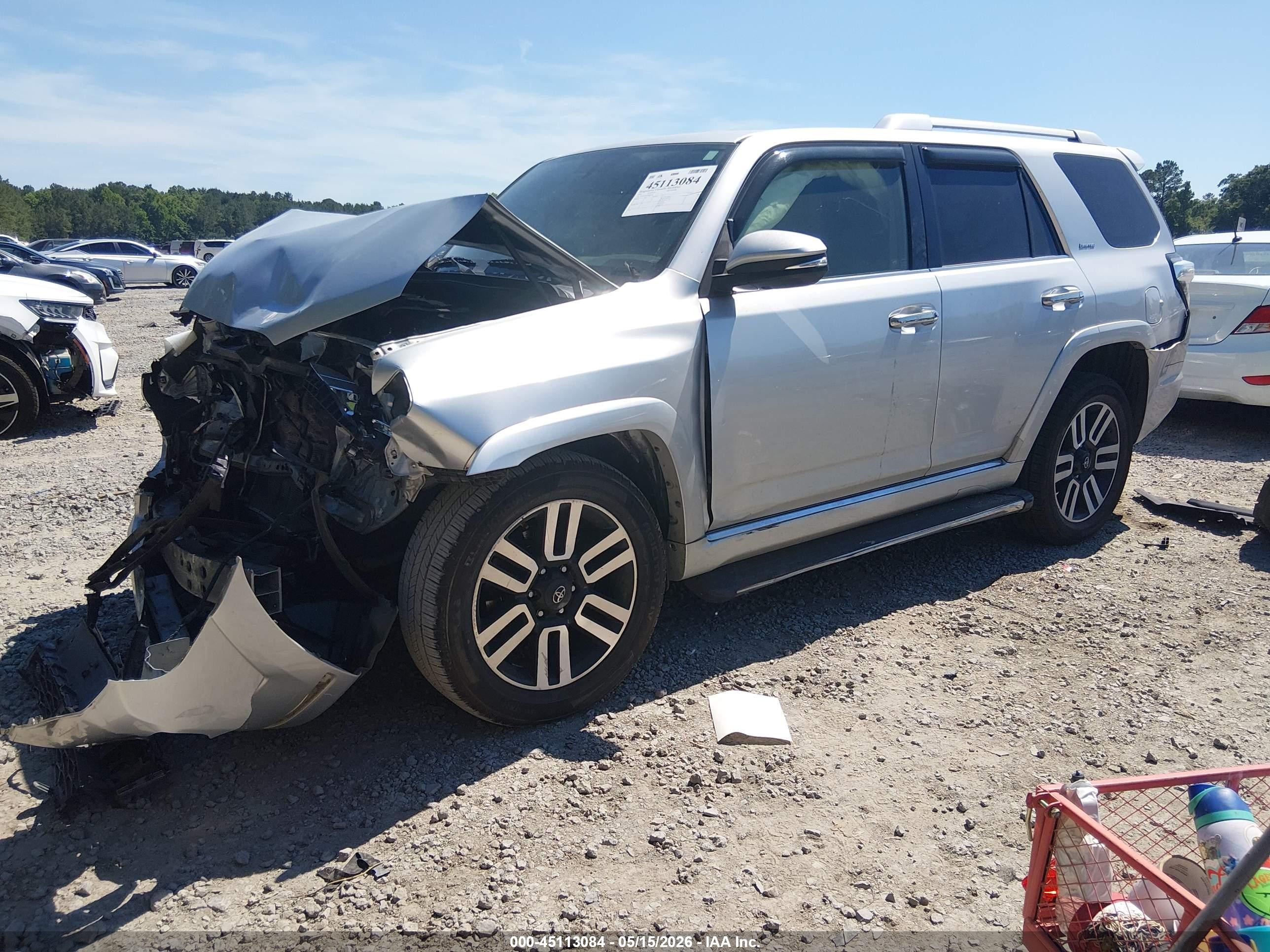 2015 Toyota 4runner Limited Silver vin: JTEZU5JR7F5085769