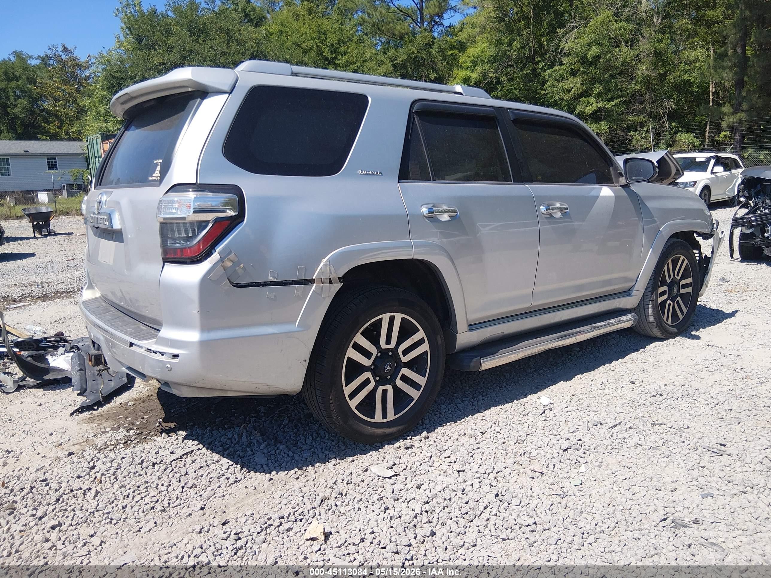 2015 Toyota 4runner Limited Silver vin: JTEZU5JR7F5085769
