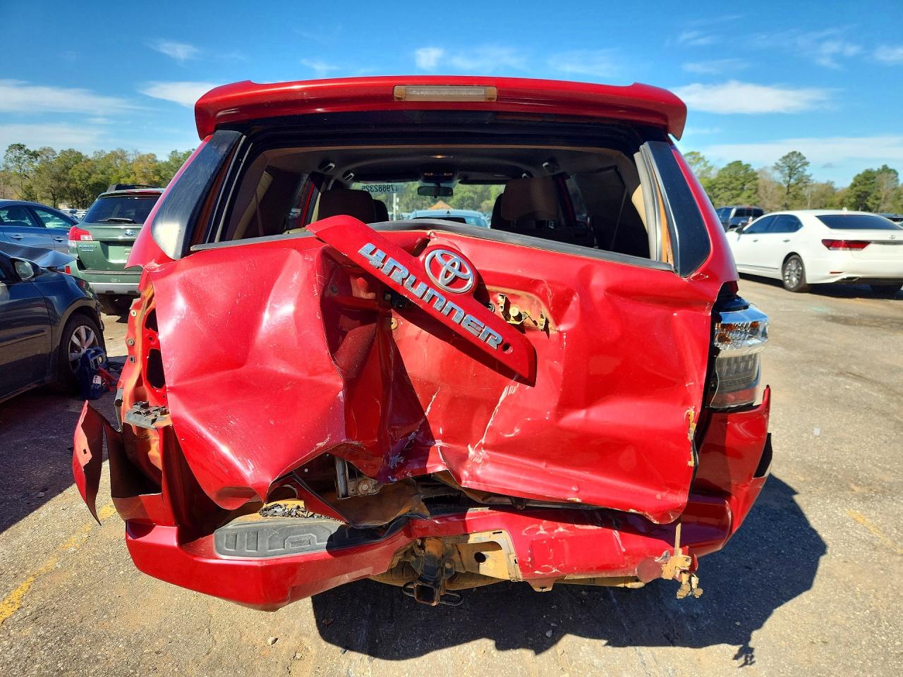 2015 Toyota 4 Runner Red vin: JTEZU5JR7F5094374