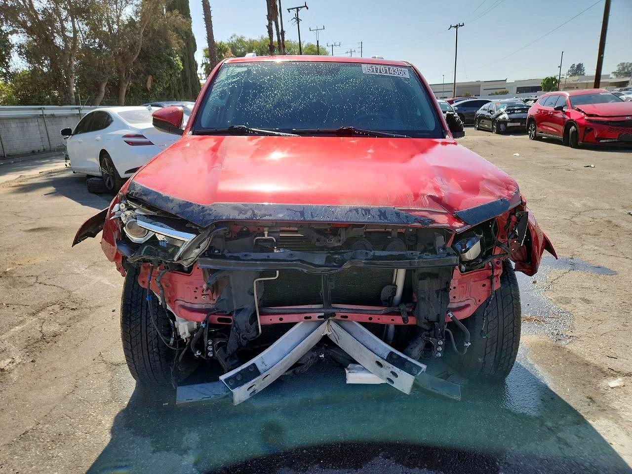 2016 Toyota 4runner Sr5 Red vin: JTEZU5JR7G5133014
