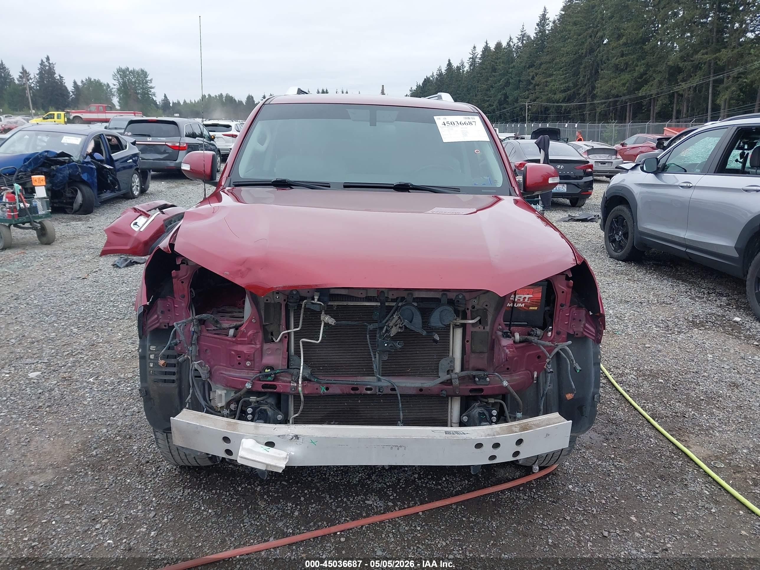 2012 Toyota 4runner Sr5 Red vin: JTEZU5JR8C5038696