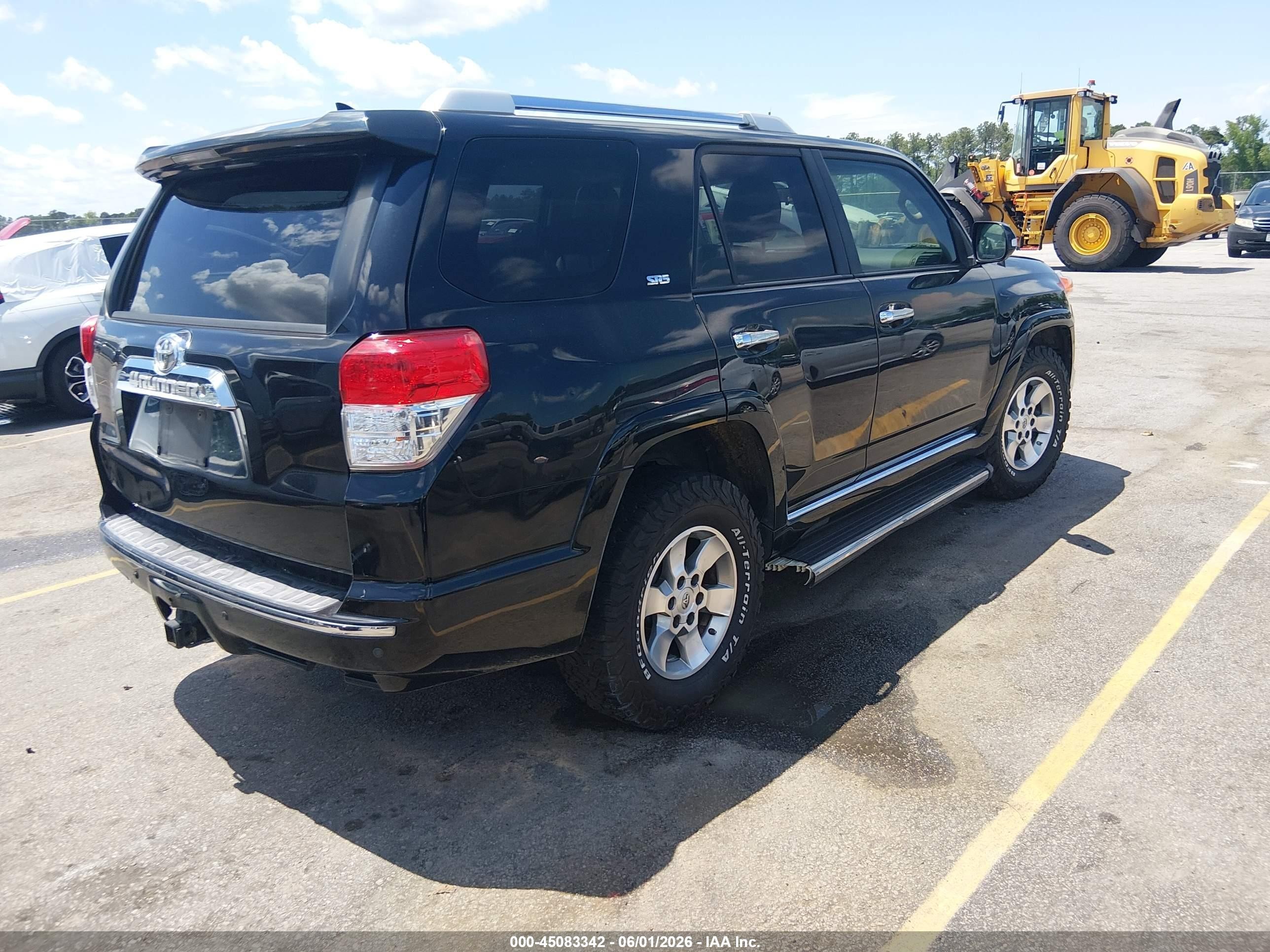 2012 Toyota 4runner Sr5 Black vin: JTEZU5JR8C5045695