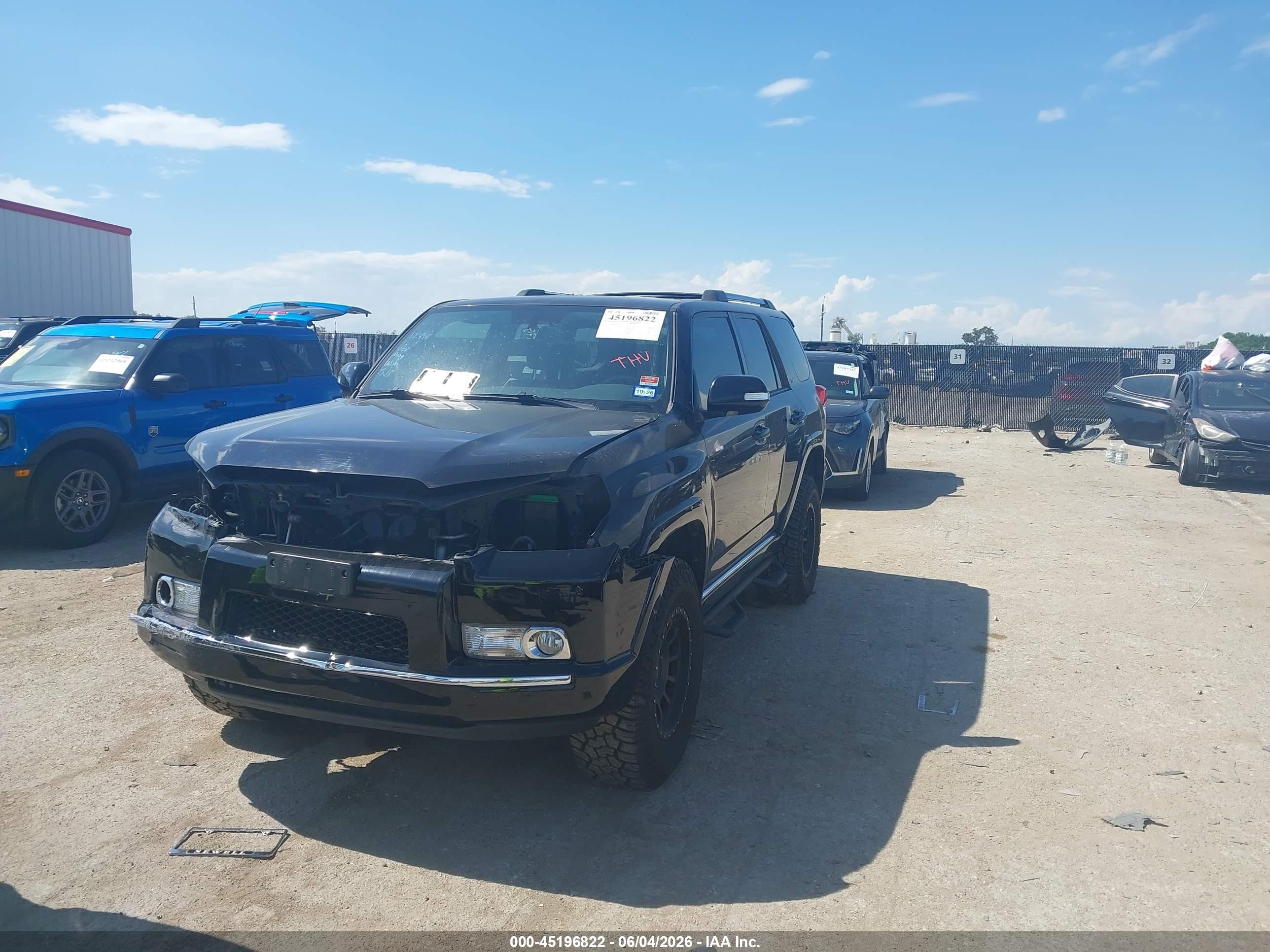 2013 Toyota 4runner Limited Black vin: JTEZU5JR8D5060893
