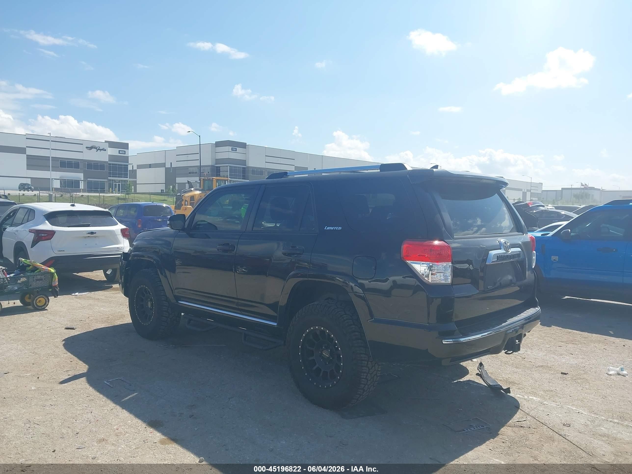 2013 Toyota 4runner Limited Black vin: JTEZU5JR8D5060893