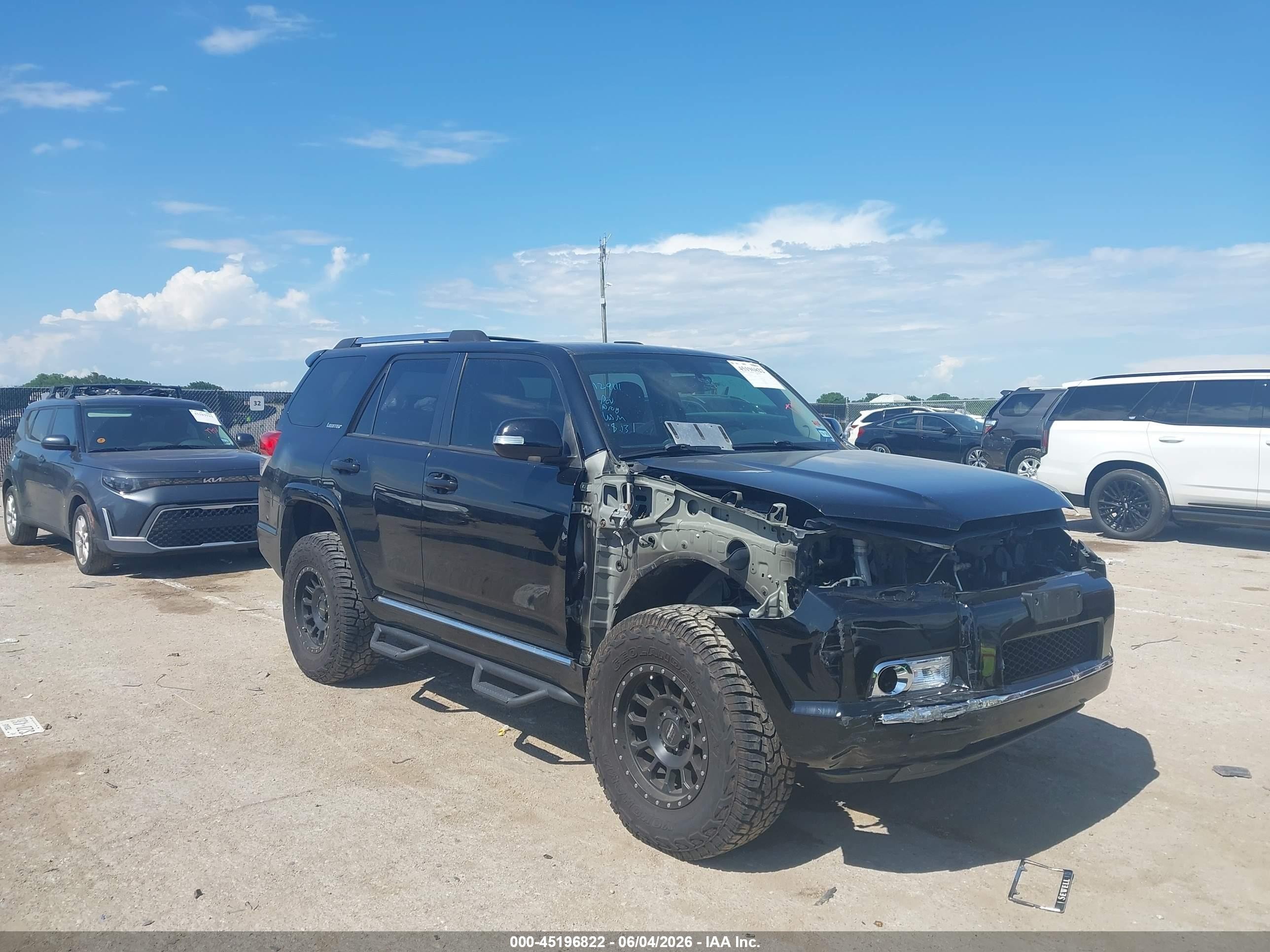 2013 Toyota 4runner Limited Black vin: JTEZU5JR8D5060893