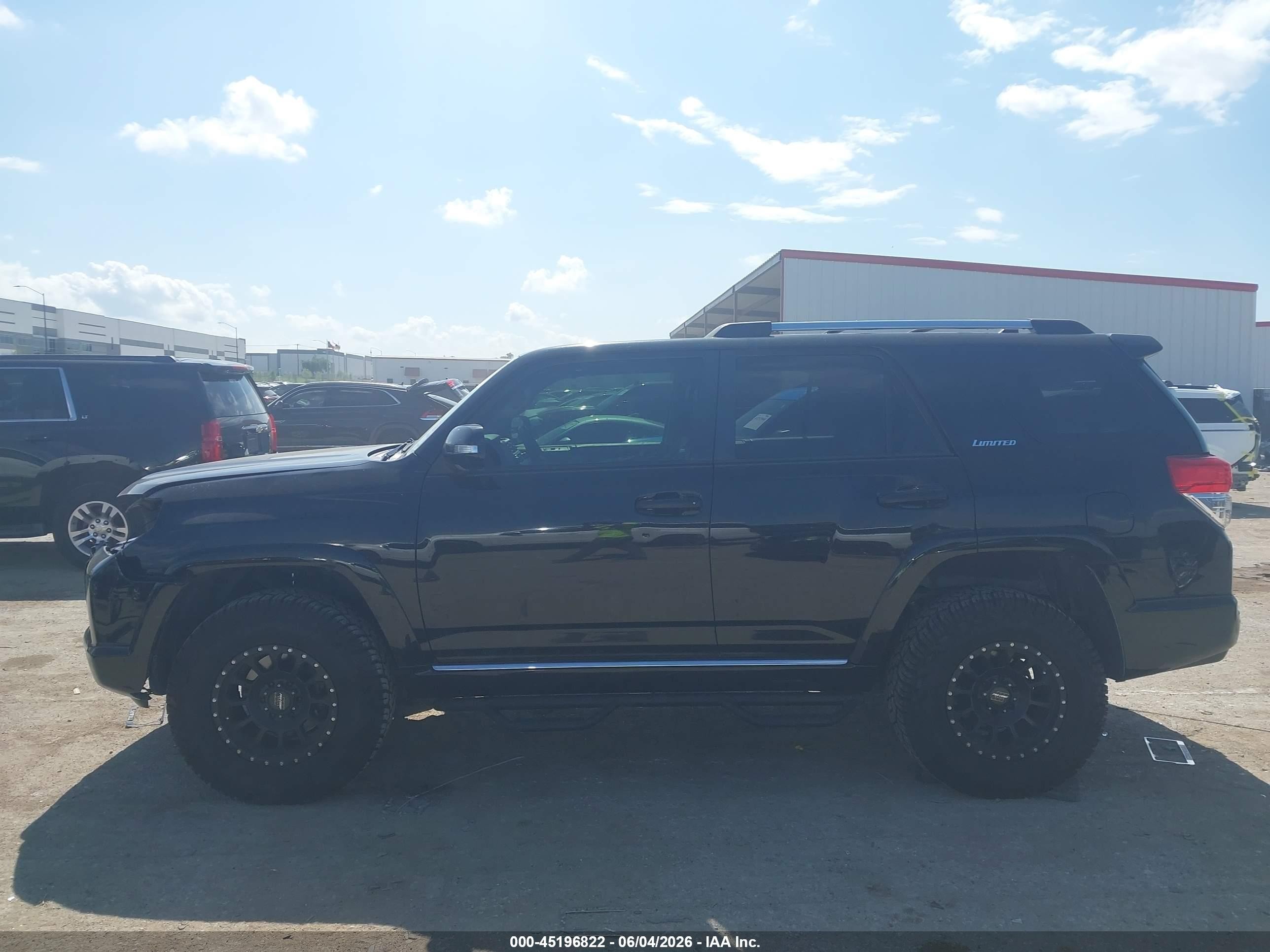 2013 Toyota 4runner Limited Black vin: JTEZU5JR8D5060893
