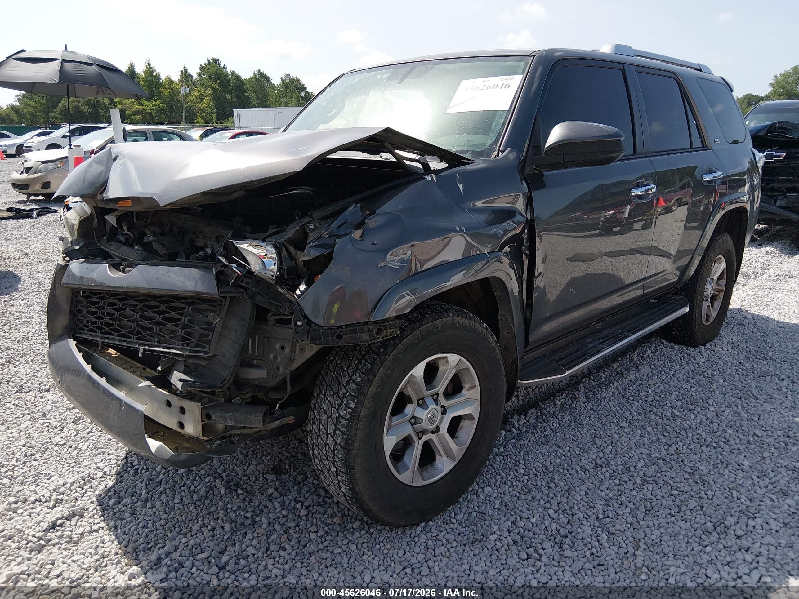 2015 Toyota 4runner Sr5 Gray vin: JTEZU5JR8F5092360