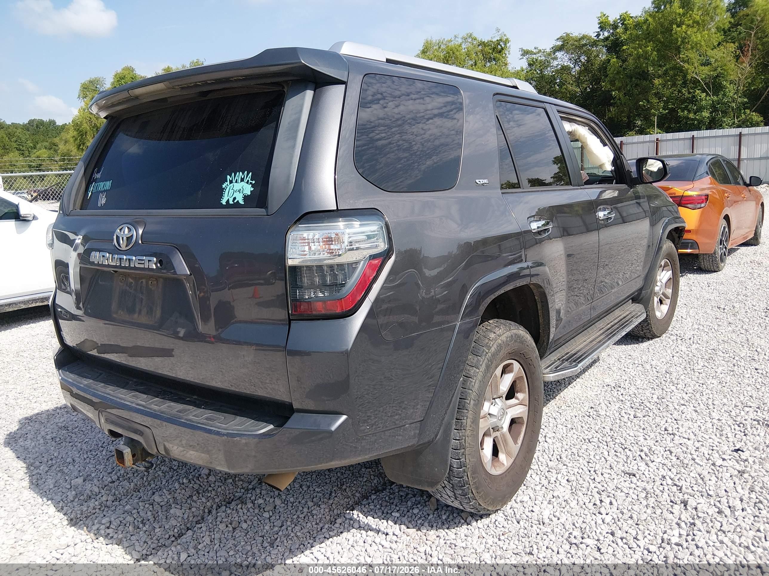 2015 Toyota 4runner Sr5 Gray vin: JTEZU5JR8F5092360