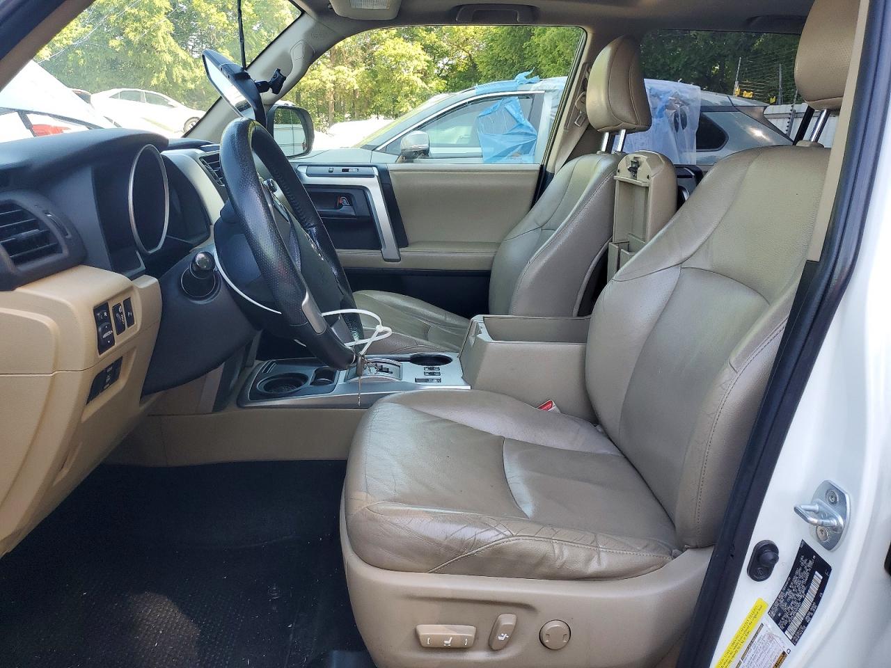 2013 Toyota 4runner Sr5 White vin: JTEZU5JR9D5049823