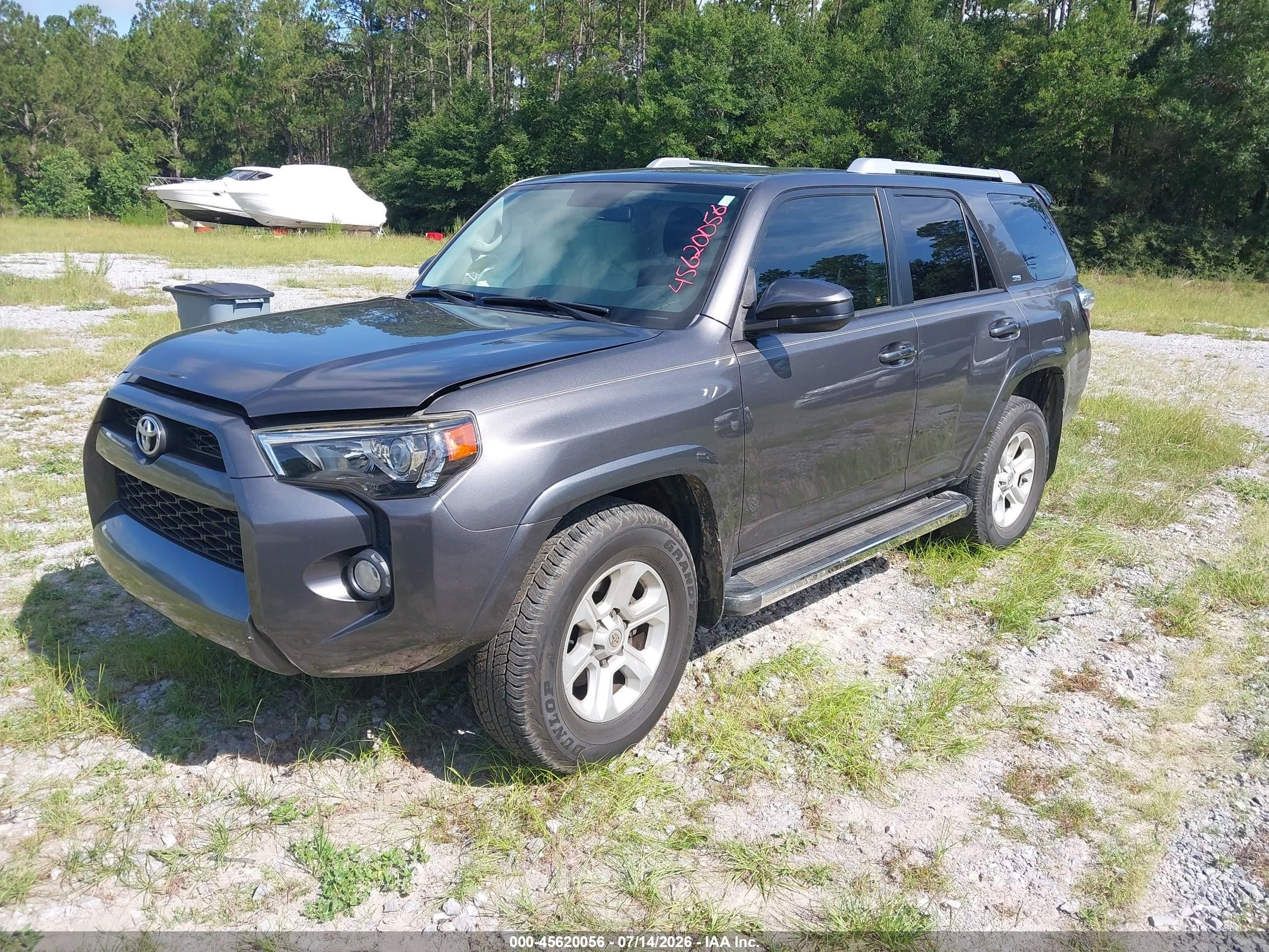 2014 Toyota 4runner Sr5 Gray vin: JTEZU5JR9E5067076