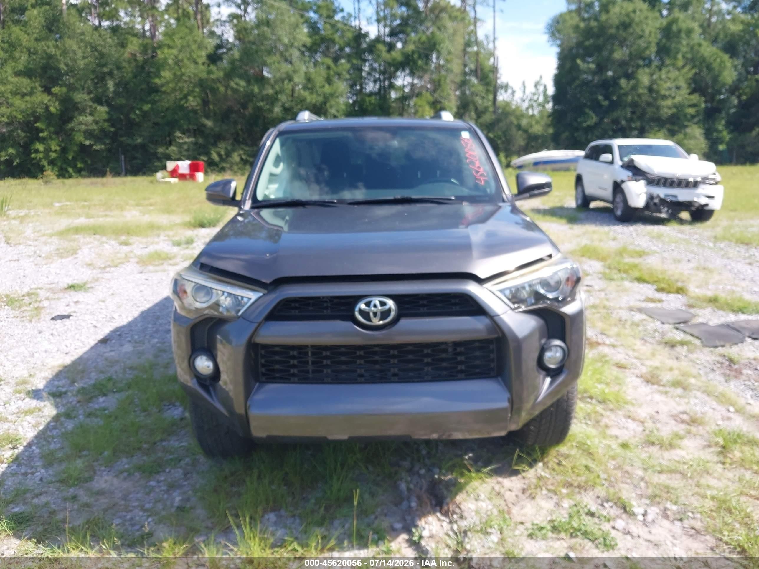 2014 Toyota 4runner Sr5 Gray vin: JTEZU5JR9E5067076