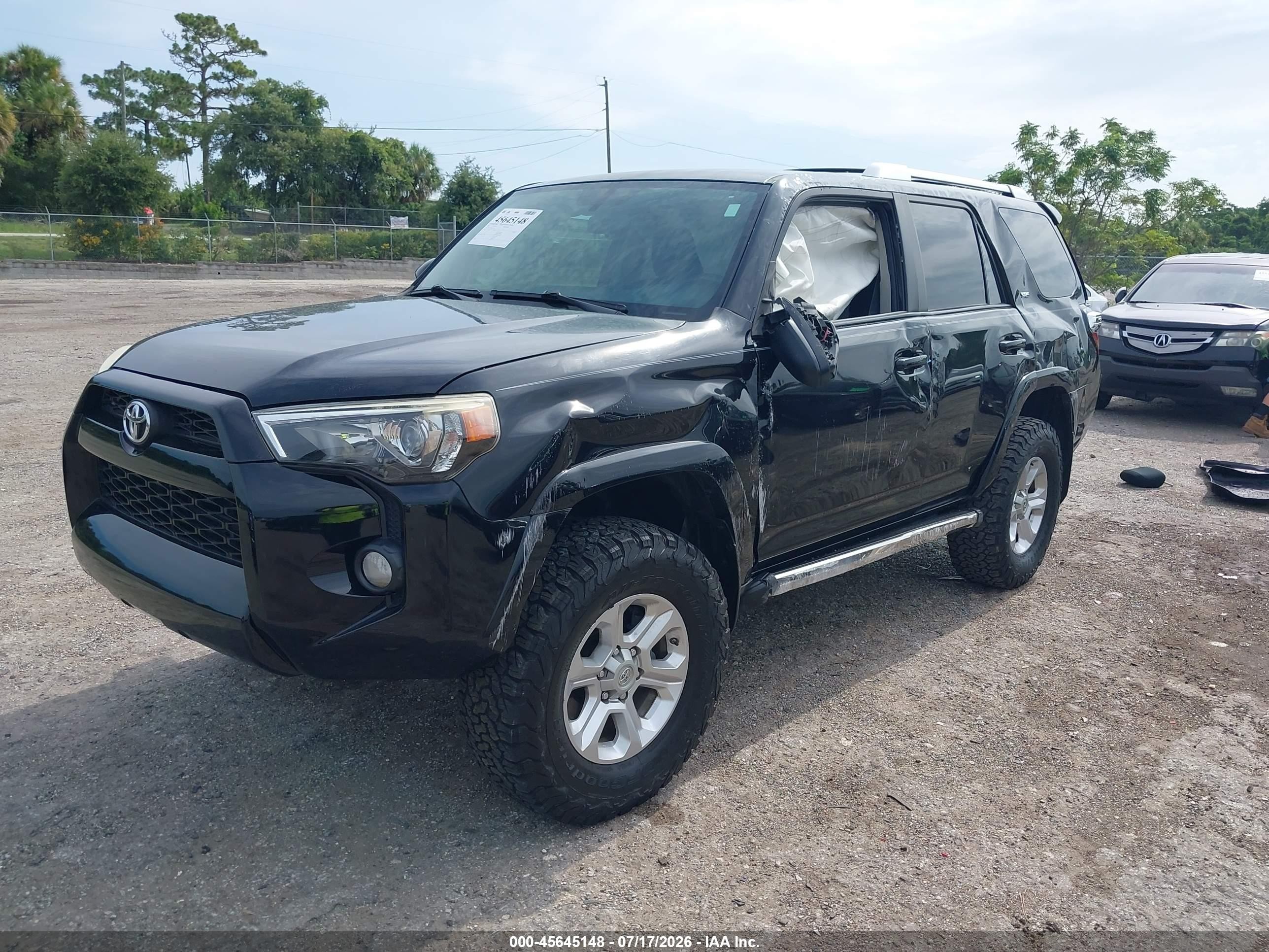 2014 Toyota 4runner Sr5 Black vin: JTEZU5JR9E5073749
