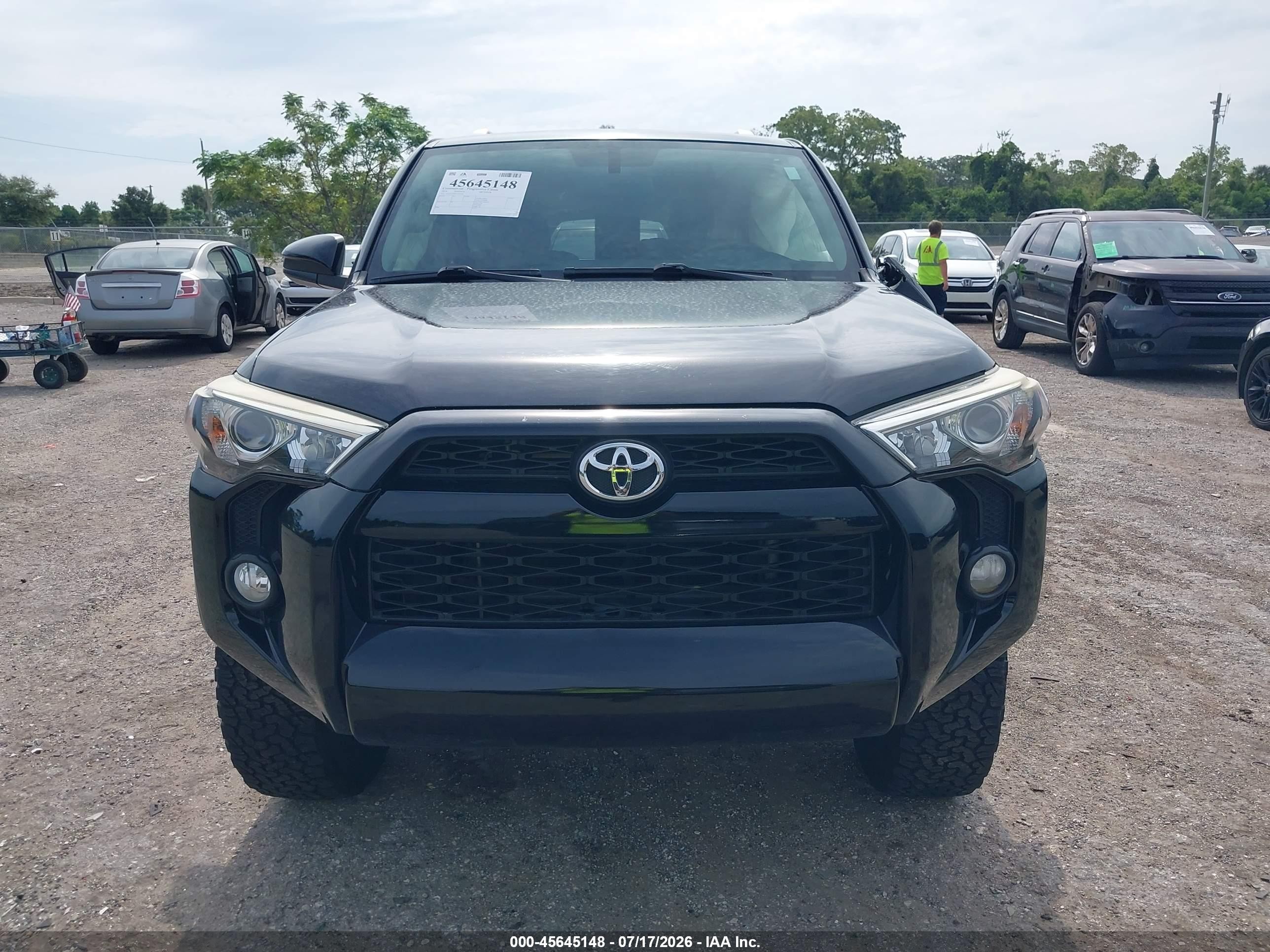 2014 Toyota 4runner Sr5 Black vin: JTEZU5JR9E5073749