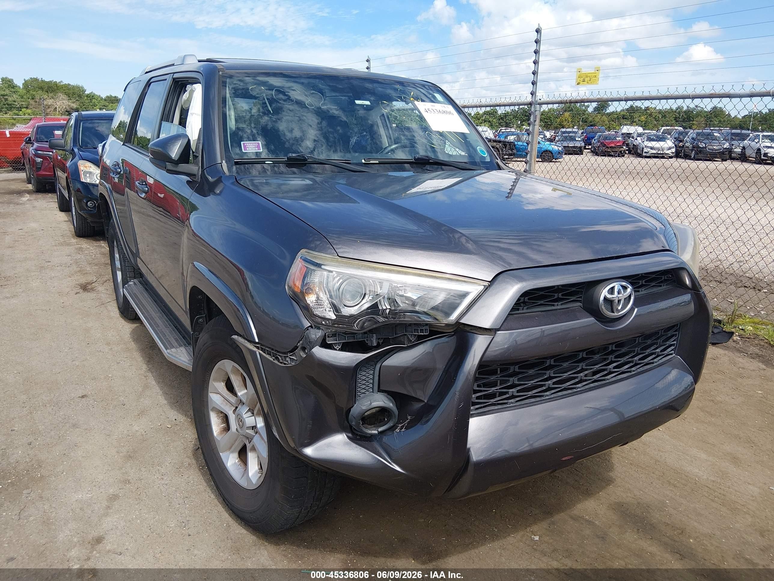 2014 Toyota 4runner Sr5 Premium Gray vin: JTEZU5JR9E5079082