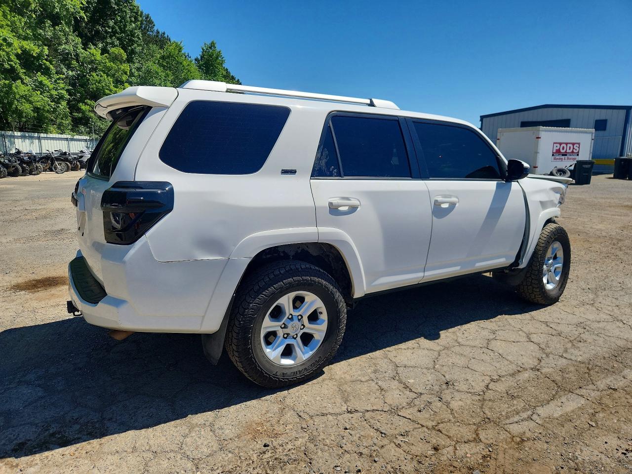 2015 Toyota 4runner Sr5 White vin: JTEZU5JR9F5092593