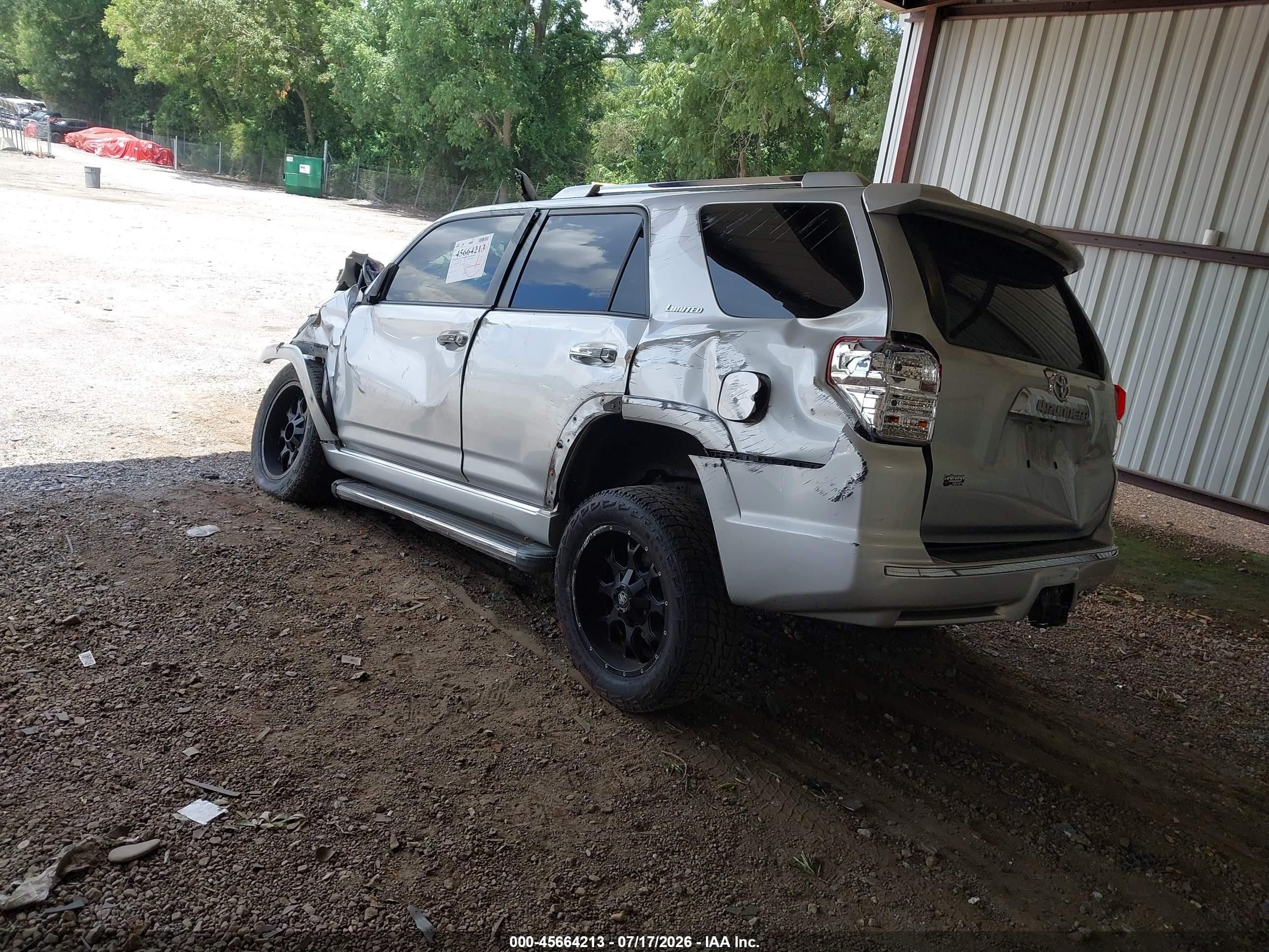 2011 Toyota 4runner Limited V6 Silver vin: JTEZU5JRXB5018092