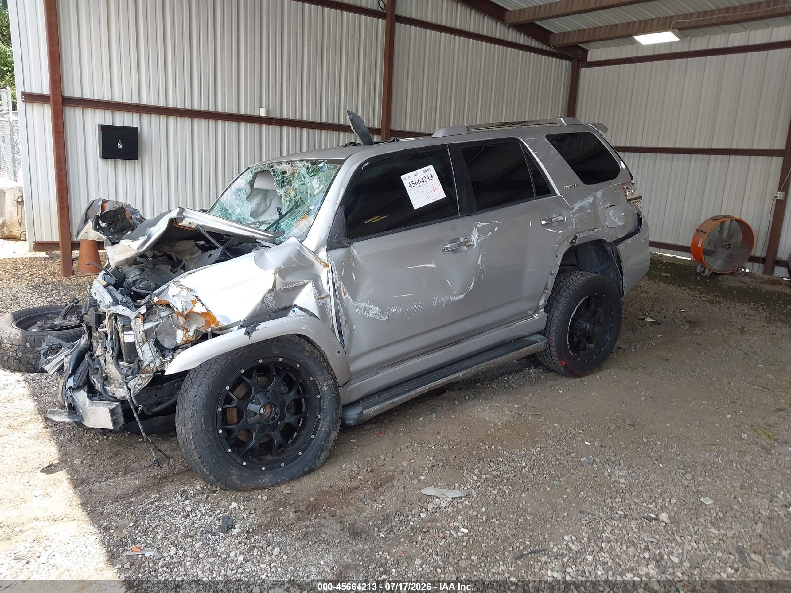 2011 Toyota 4runner Limited V6 Silver vin: JTEZU5JRXB5018092