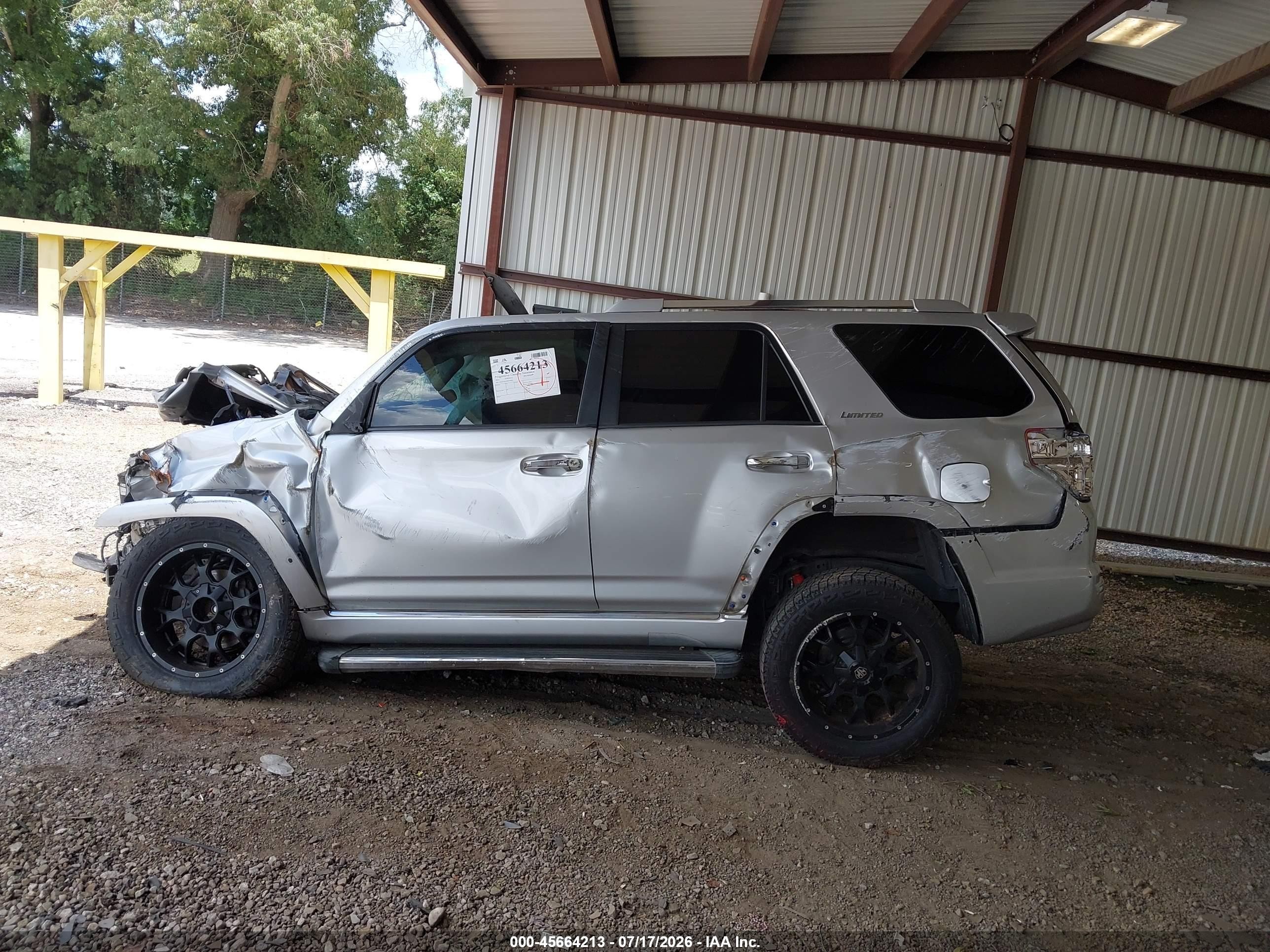 2011 Toyota 4runner Limited V6 Silver vin: JTEZU5JRXB5018092