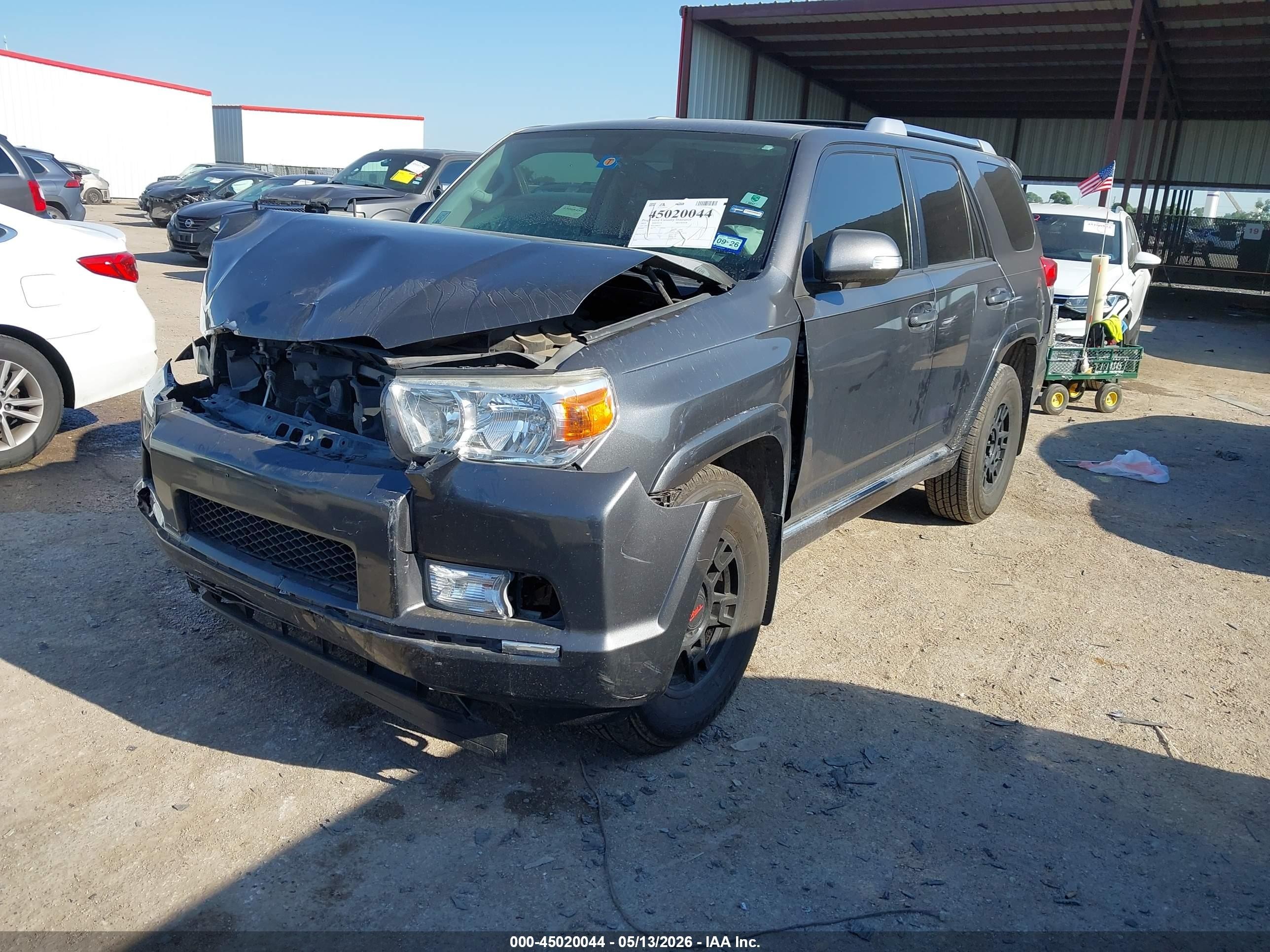 2012 Toyota 4runner Sr5 Серый vin: JTEZU5JRXC5040739