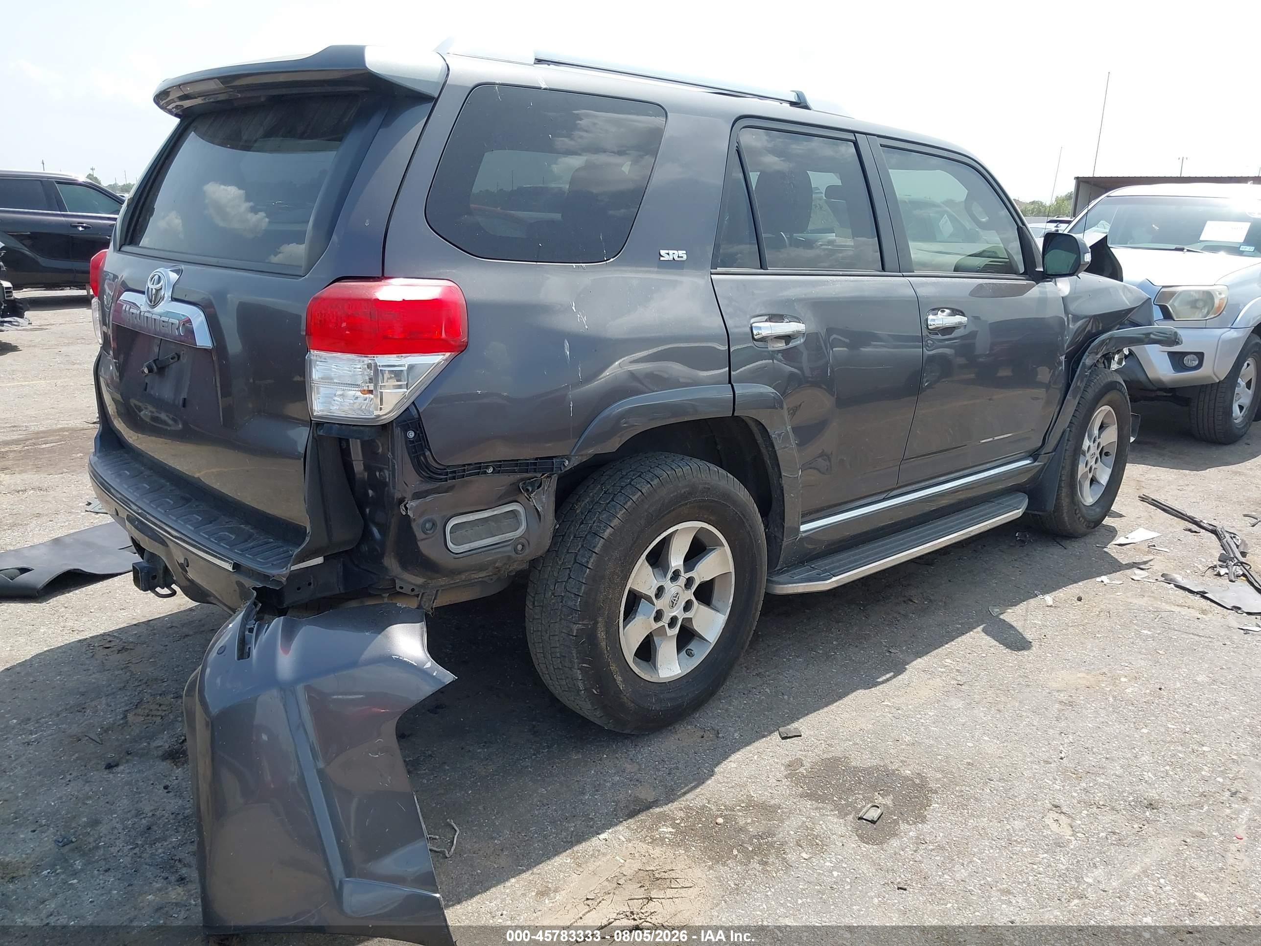 2013 Toyota 4runner Sr5 Gray vin: JTEZU5JRXD5049667
