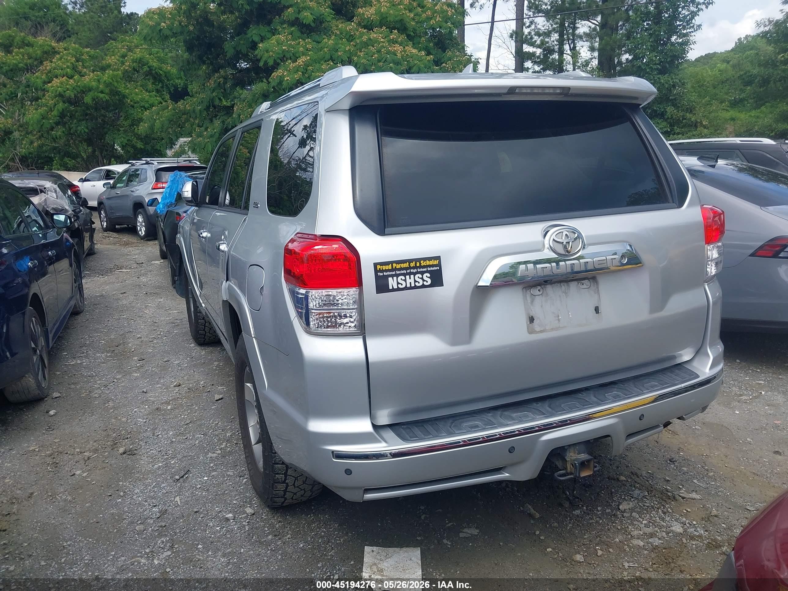 2013 Toyota 4runner Sr5 Silver vin: JTEZU5JRXD5061978