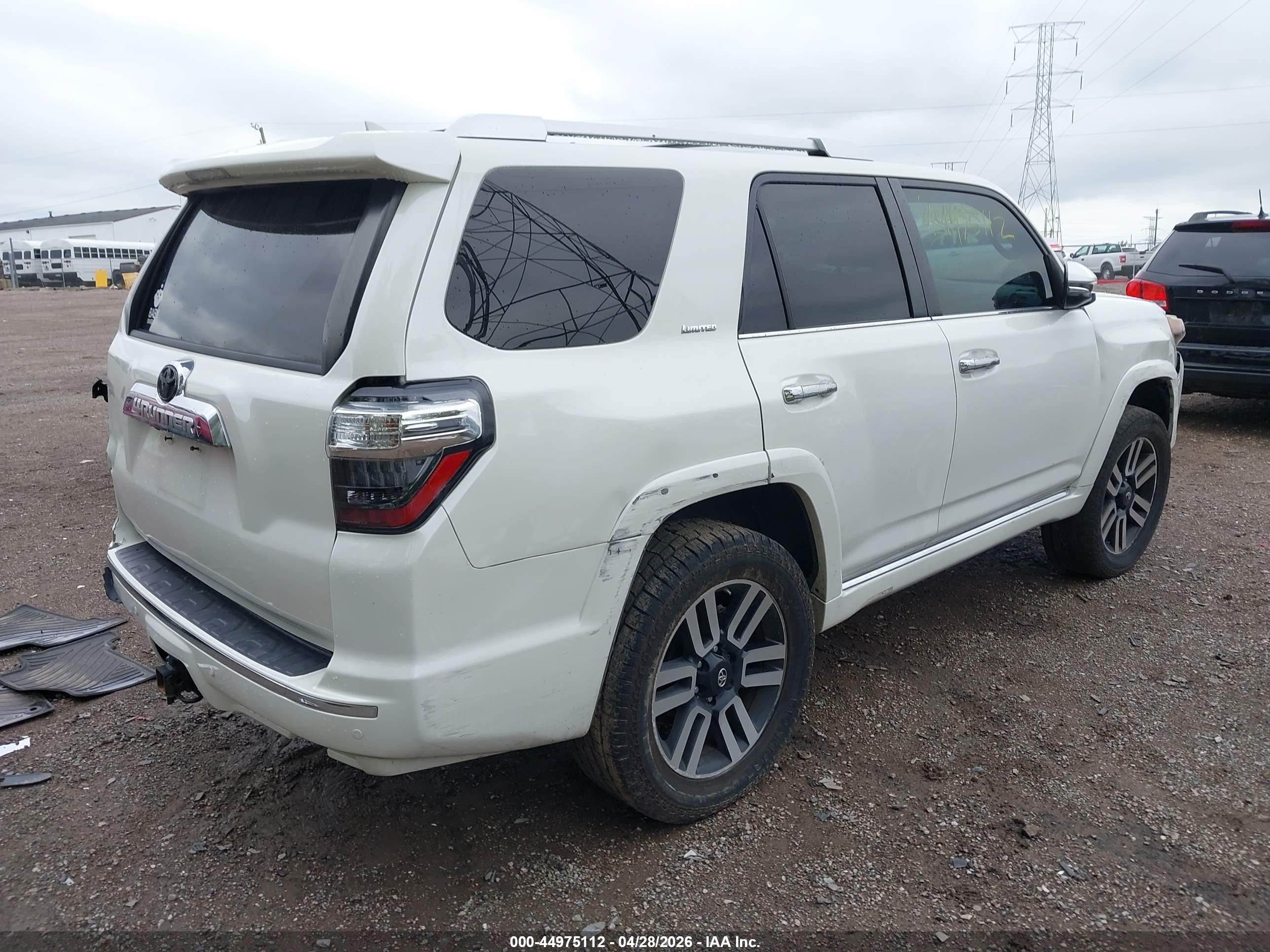 2014 Toyota 4runner Limited White vin: JTEZU5JRXE5079463