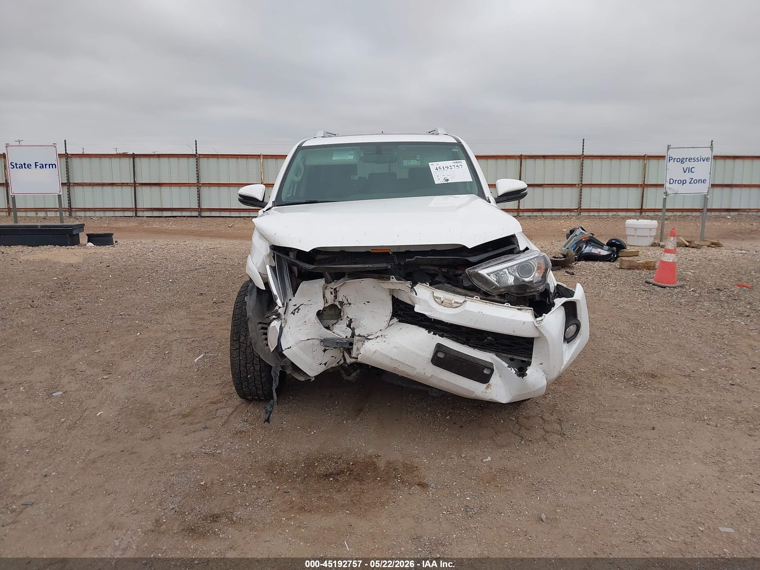 2015 Toyota 4runner Sr5 Premium White vin: JTEZU5JRXF5089508
