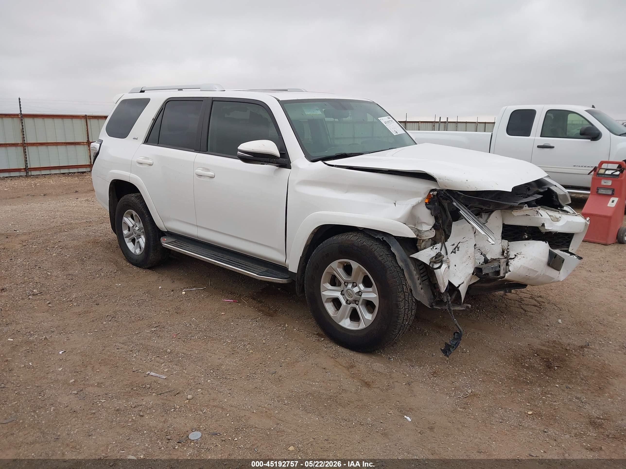 2015 Toyota 4runner Sr5 Premium White vin: JTEZU5JRXF5089508