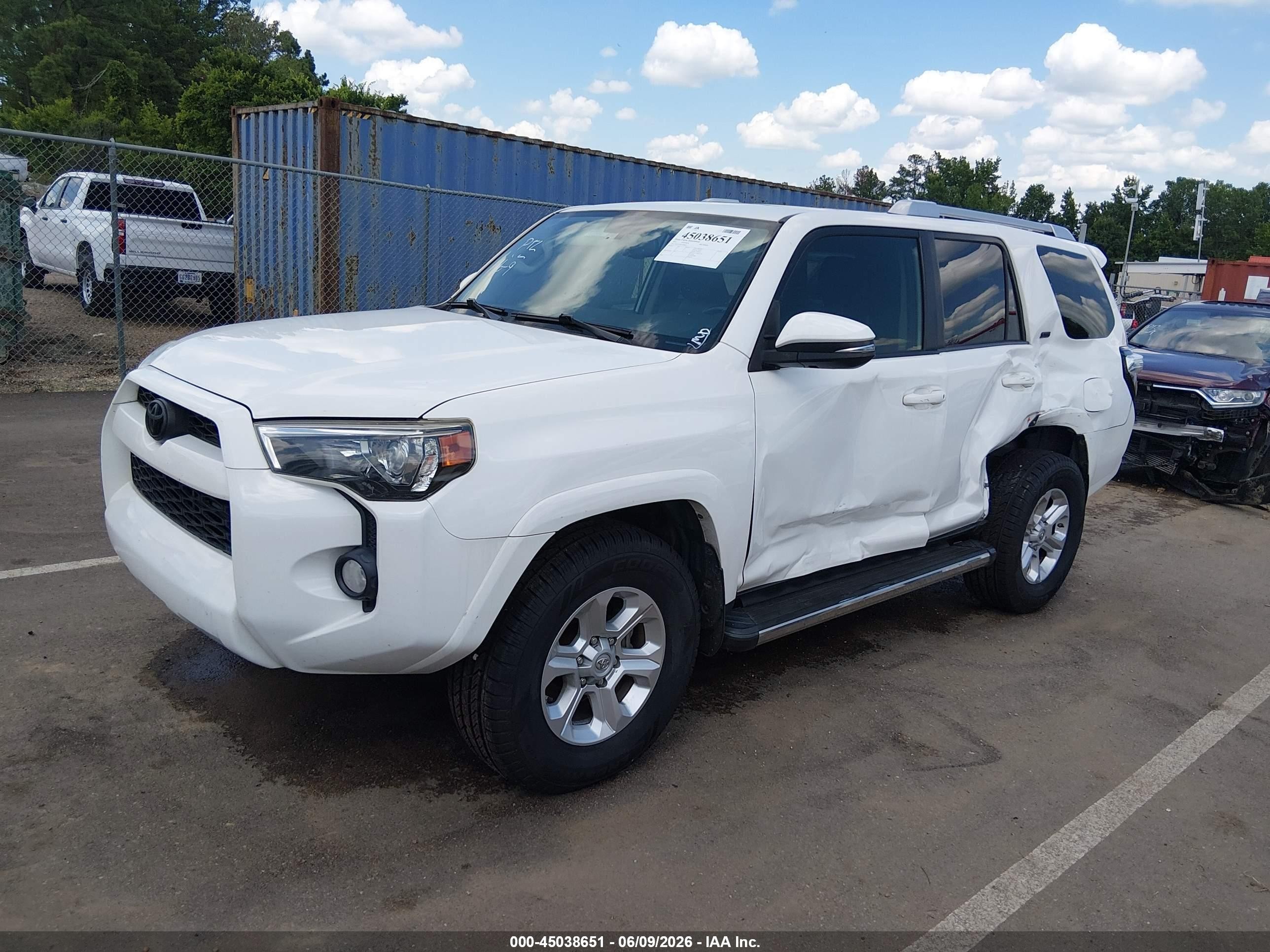2015 Toyota 4runner Sr5 Premium White vin: JTEZU5JRXF5094613