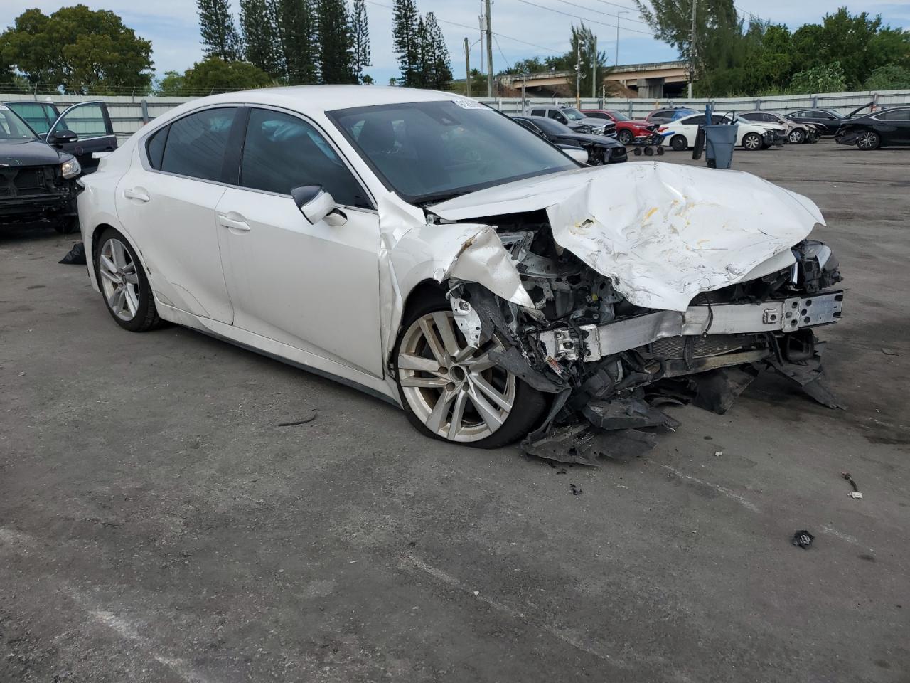 2022 Lexus Is 300 Белый vin: JTHAA1D22N5118644