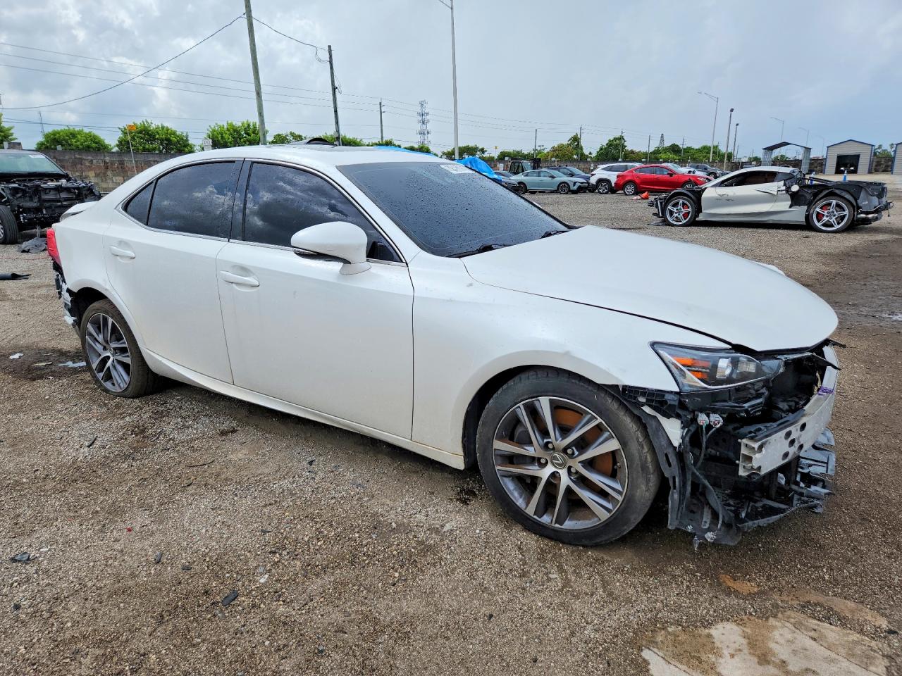 2020 Lexus Is 300 White vin: JTHAA1D2XL5108425