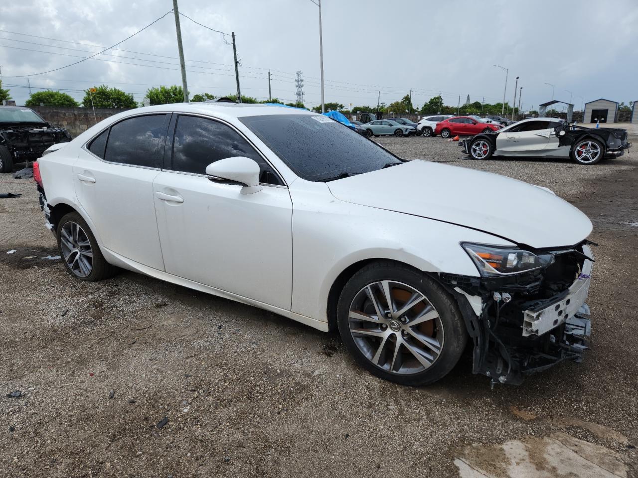 2020 Lexus Is 300 White vin: JTHAA1D2XL5108425 Damage: Right Qtr Panel, Dent(S) W/ Paint Dmg, 1/2 To 1 Inch