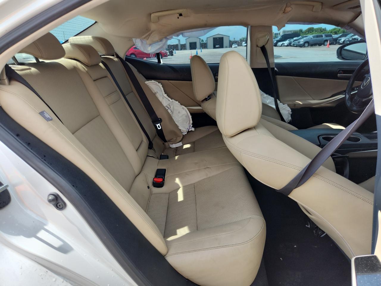 2020 Lexus Is 300 White vin: JTHAA1D2XL5108425 Damage: Lr Seat Air Bag, Deployed, Replacement Required