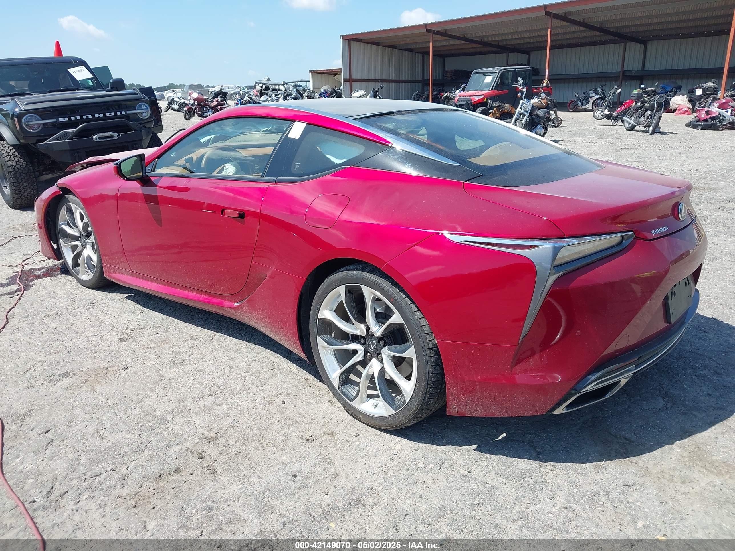 2021 Lexus Lc 500   Red vin: JTHAP5AY3MA103106