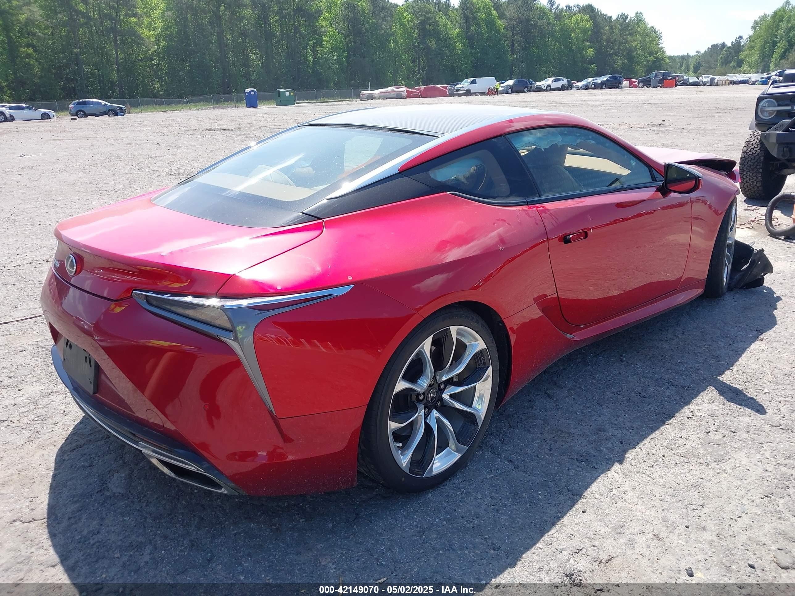 2021 Lexus Lc 500   Red vin: JTHAP5AY3MA103106