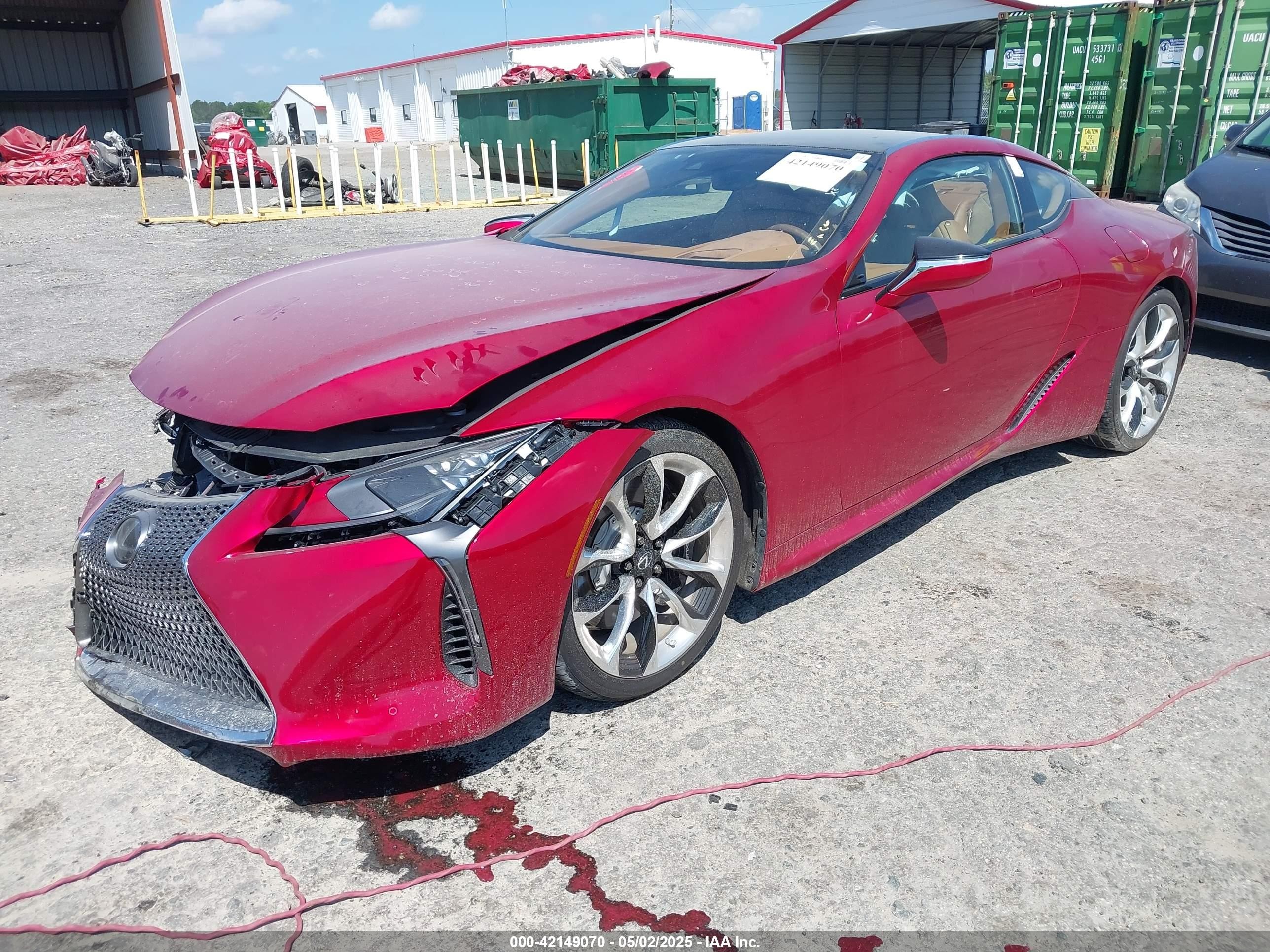2021 Lexus Lc 500   Red vin: JTHAP5AY3MA103106