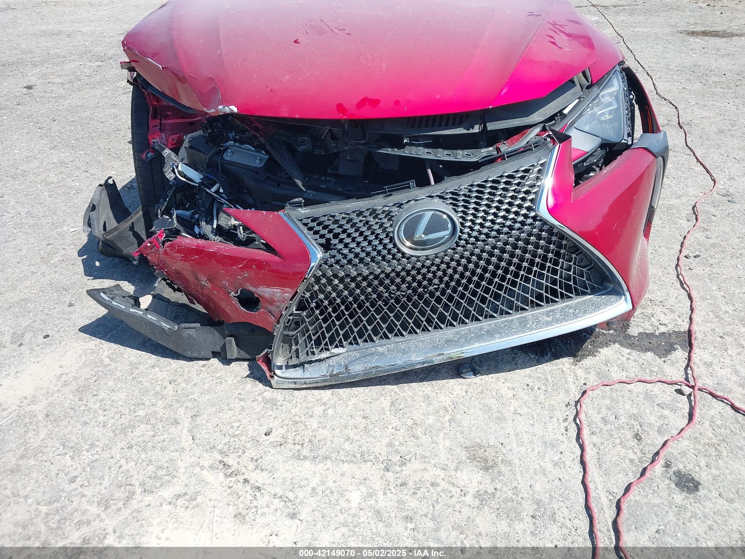 2021 Lexus Lc 500   Red vin: JTHAP5AY3MA103106